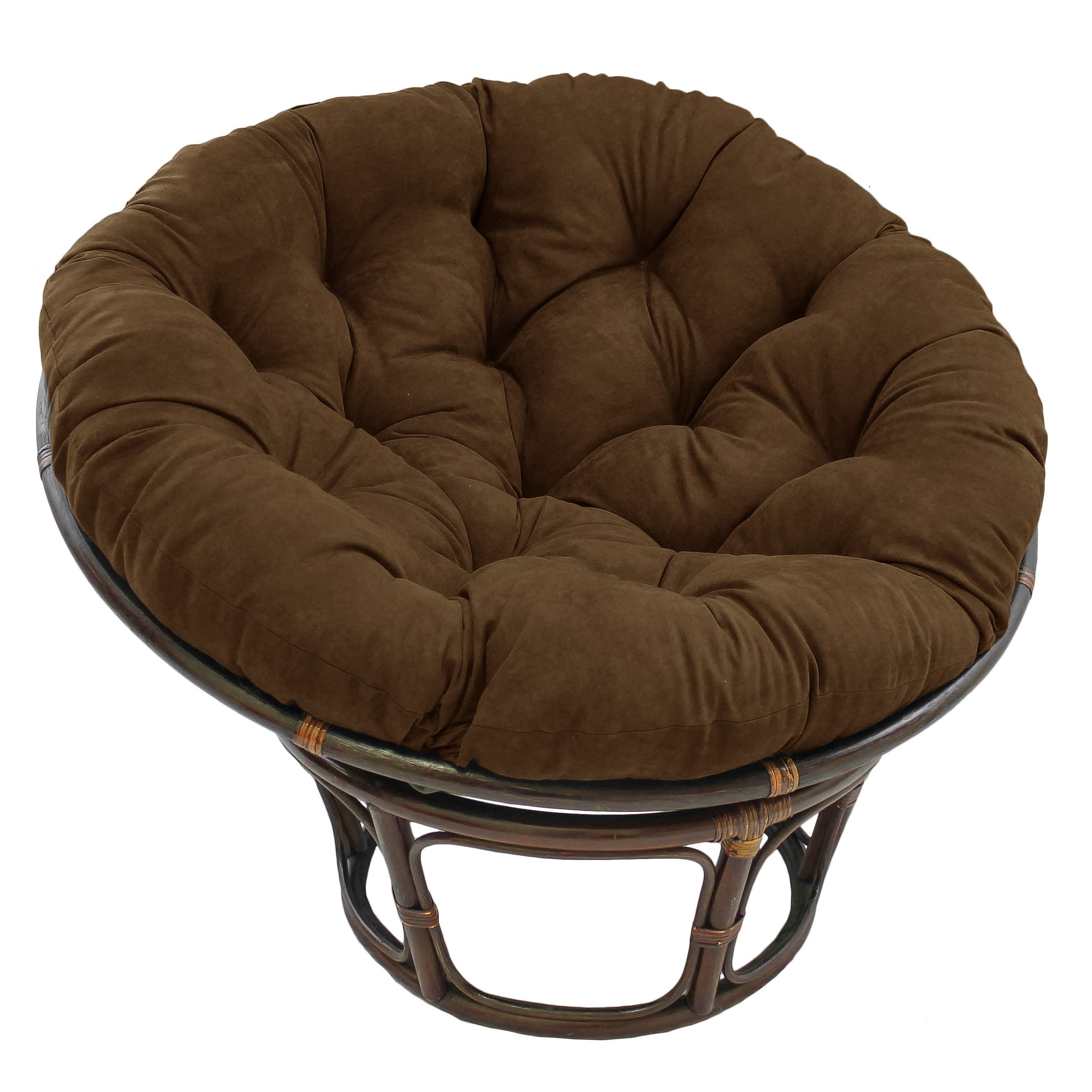 Blazing Needles Microsuede Papasan Cushion, 1 Count (Pack of 1), Chocolate