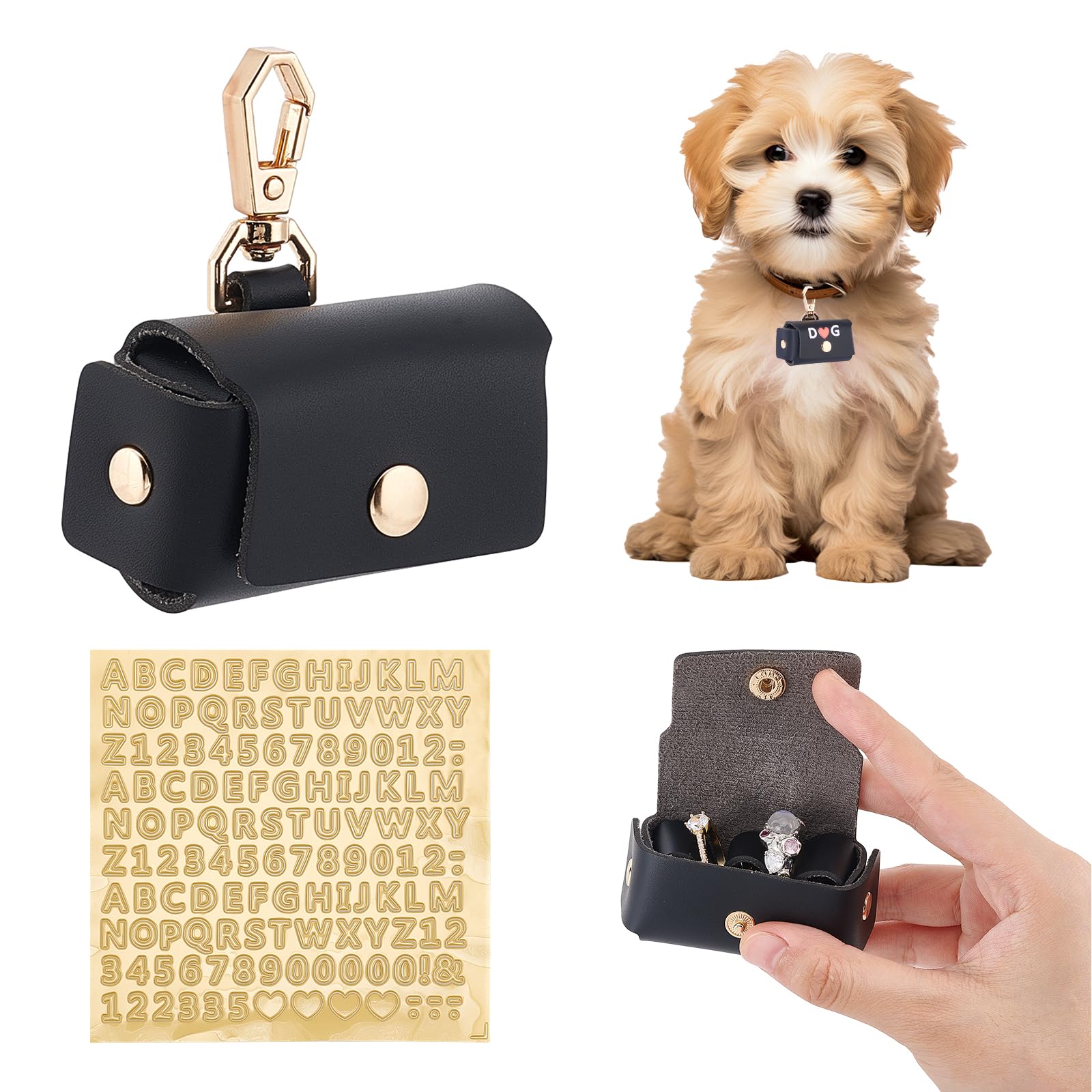 Set Collare Matrimonio Per Cane NICENEEDED - Con Fiori, Perle E Portafedi, 3 Pezzi - Foto 8