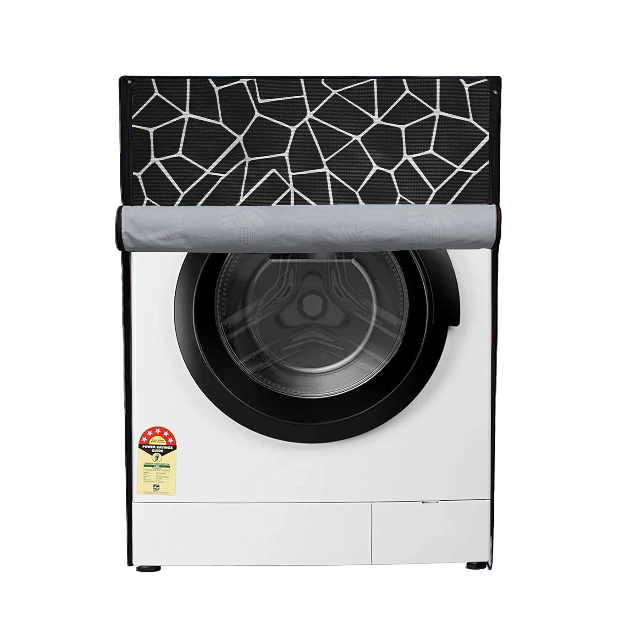 Star Weaves Waterproof Front Load Washing Machine Cover Suitable for Bosch 7.5 kg, 8 kg, 9 kg & 10 Kg (Black)