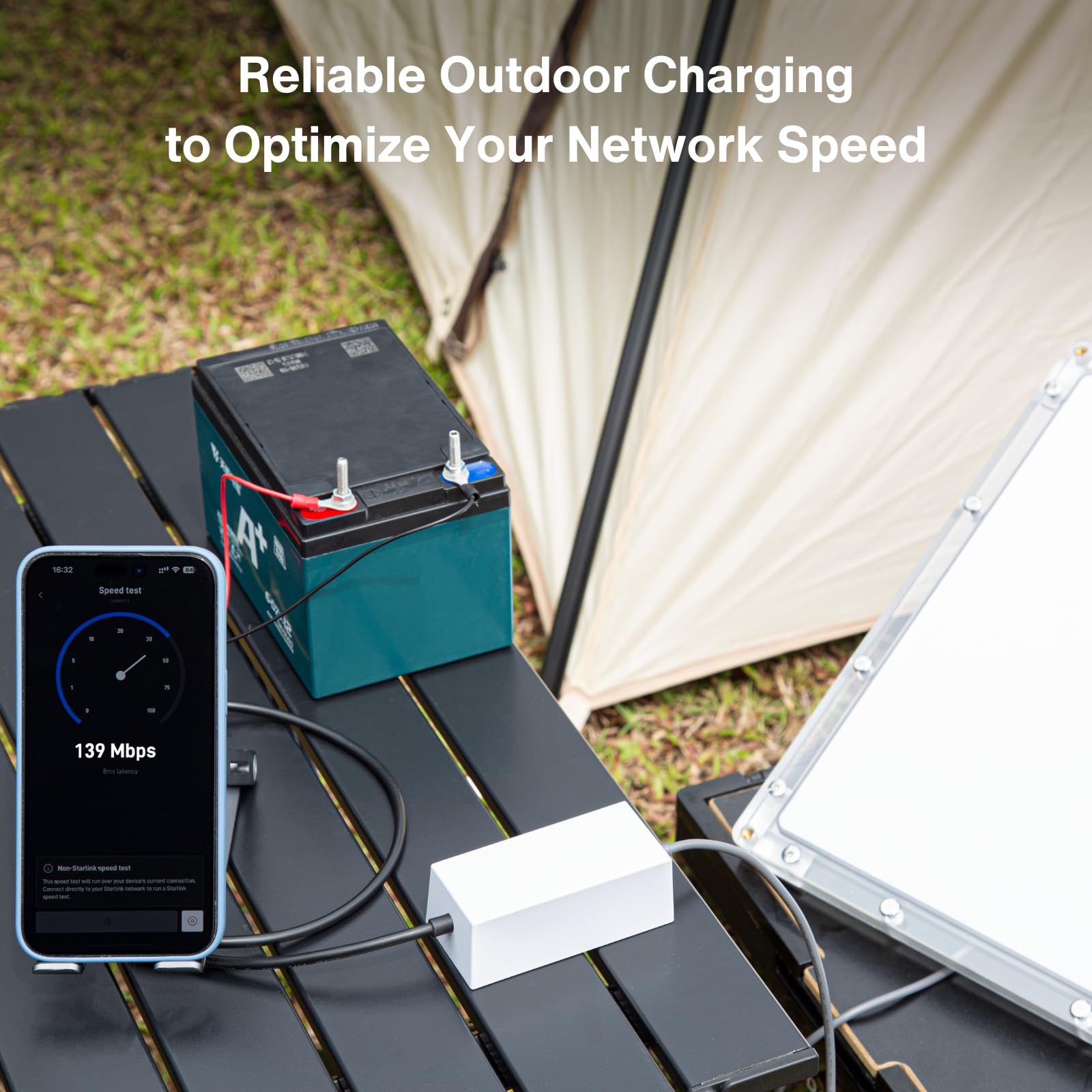 Cavo Alimentazione Batteria per Starlink Mini, Adattatore con Terminali ad Anello (O-Ring) per Connessione Fissa, Output Boost 36V/1.67A (60W), Input 12V-36V per Auto e Camper