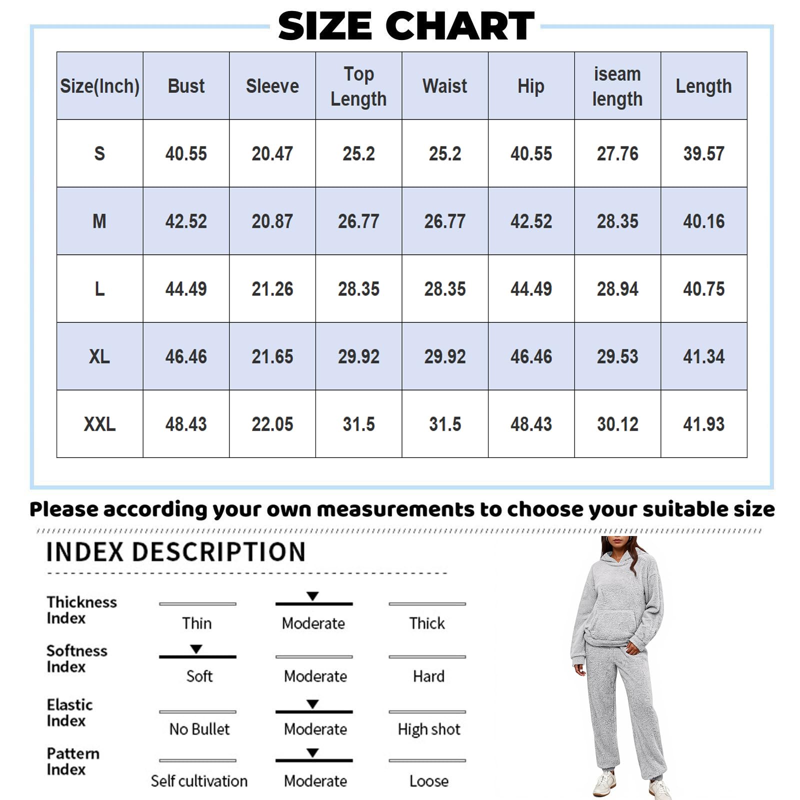 Ensemble Femme Pyjama à Manches Longues avec Imprimé Lapin Coupe