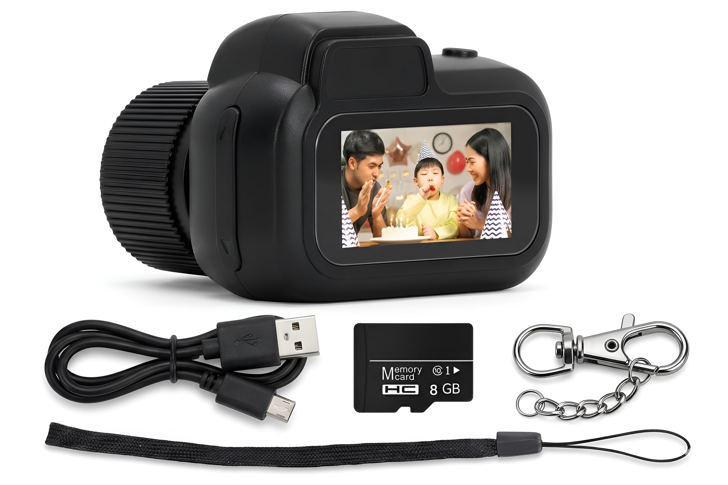Mini Keychain Camera 1080P Vintage Style Portable Video Recorder Tiny Pocket Cam with Photo & Video Recording Rechargeable Mini Camera for Travel & Daily Moments-image-27
