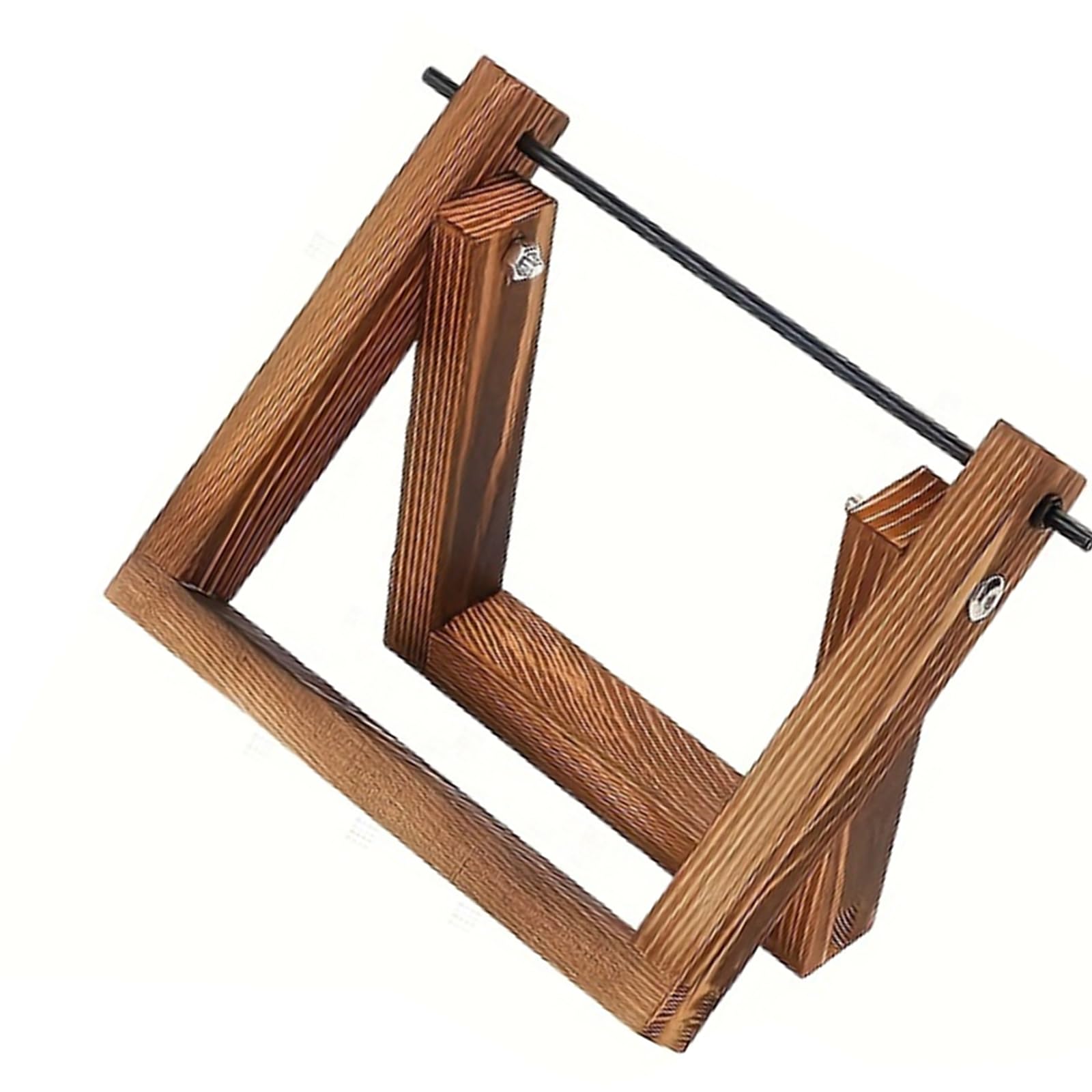 HZGFNBZ Wood Yarn Dispenser 360 Degree Rotating Wooden Holder Stand Desktop Thread Spool Organiser for Knitting Project Holder