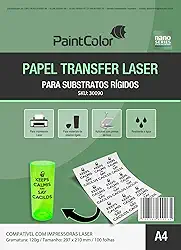 Papel Transfer Laser Para Substratos Rígidos 120g A4 - 100 Folhas