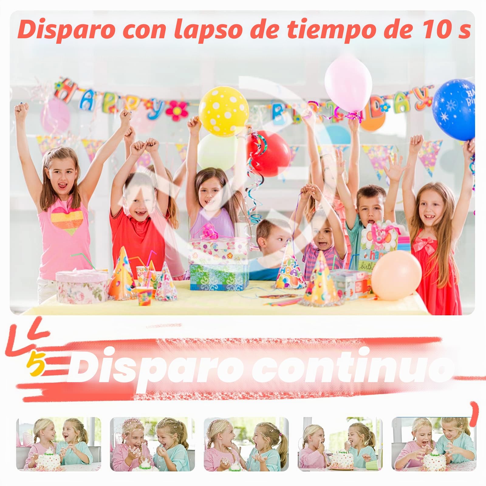 Ushining - Cámara de fotos de impresión instantánea para niños, cámara digital con pantalla de 2,4 pulgadas, tarjeta TF de 32 GB, 3 rollos de papel de impresión, regalo para niñas niños de 3 a 12 años
