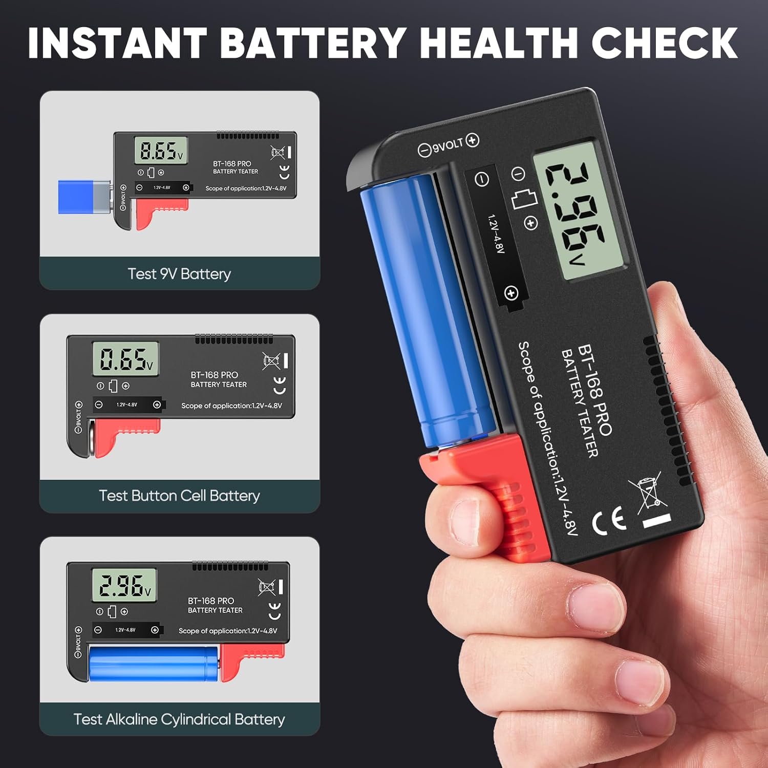 Product Display for a Multi-functional Battery Tester