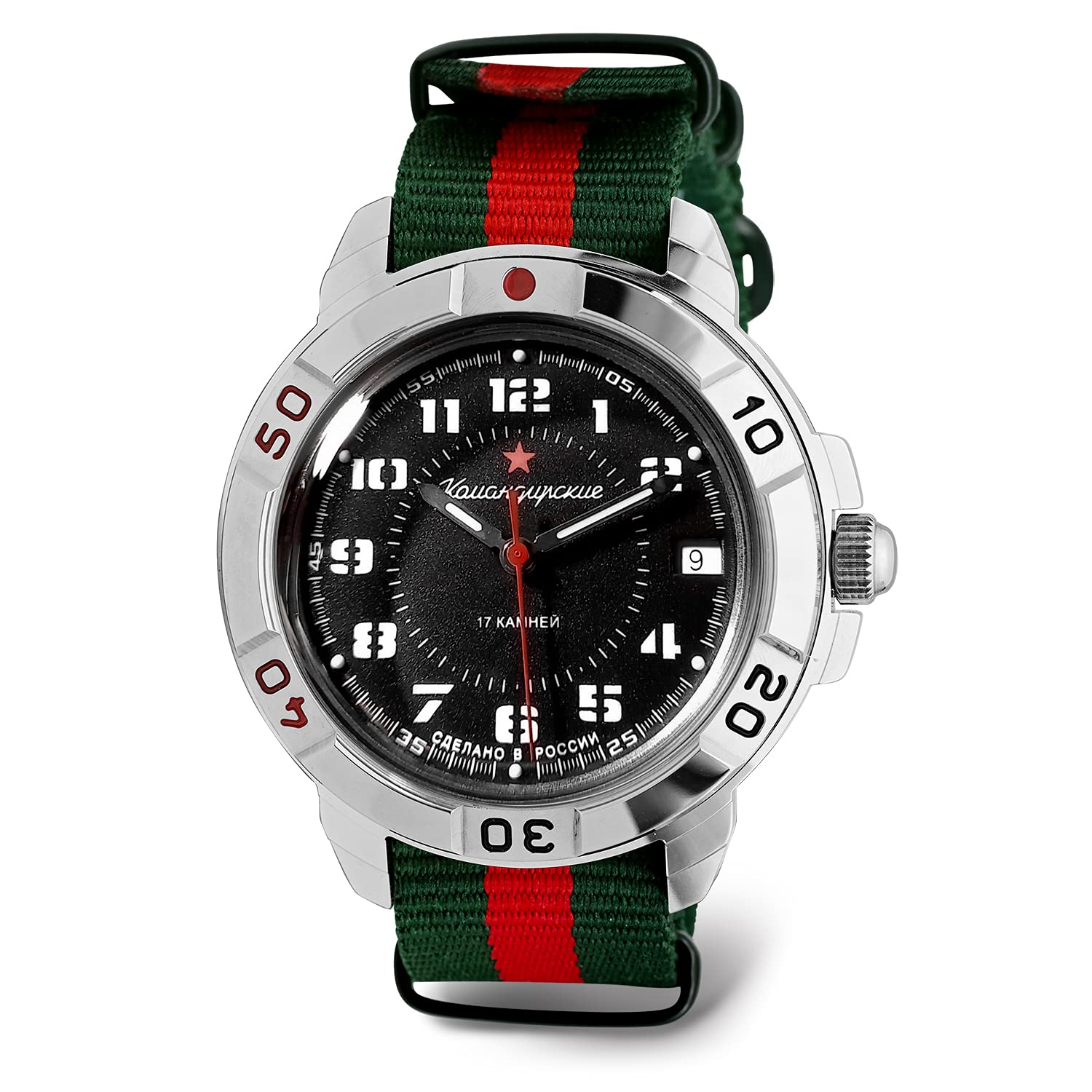 Vostok | Komandirskie Red Star Army Commander Russian Military Mechanical Wrist Watch | Fashion | Business | Casual Mens Watches | Series 186