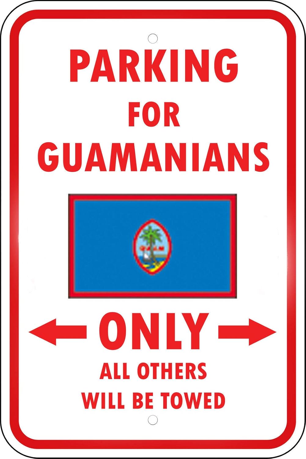 GUAM COUNTRY PARKING ONLY GUAMANIAN Vinyl Sticker Decal 8
