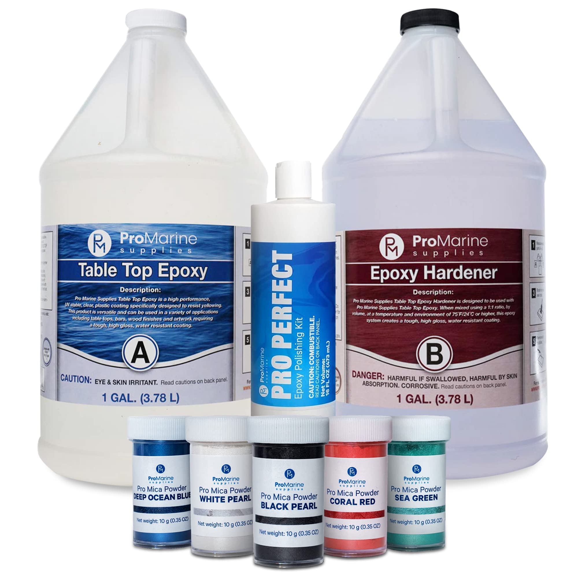 Buy ProMarine Supplies Clear Table Top Epoxy Resin [1 Gal] Bundle with