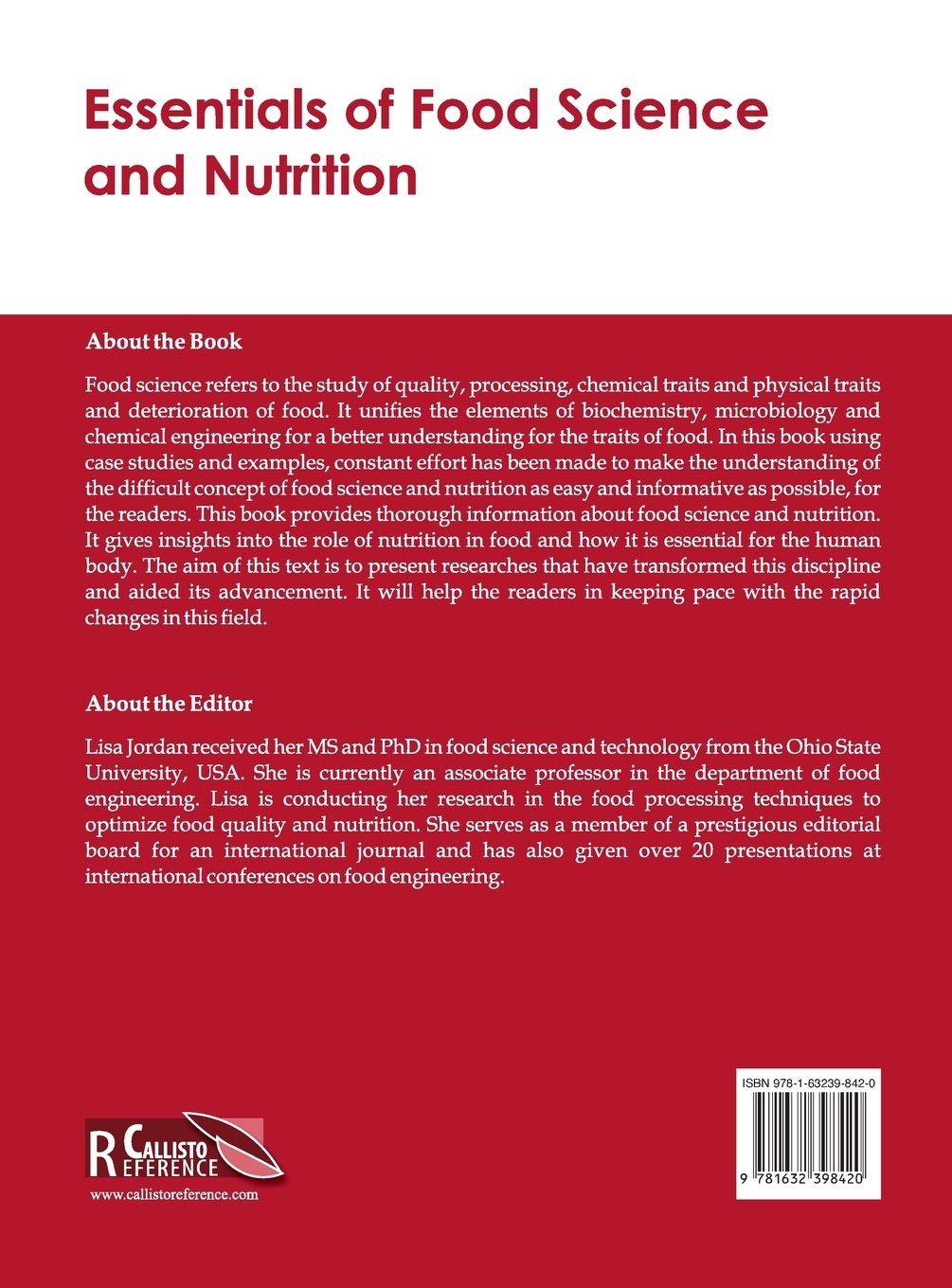 Essentials of Food Science and Nutrition