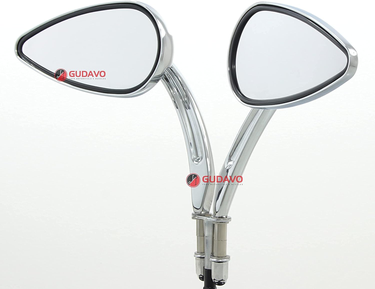 Motorcycle mirrors chrome skull mirror Aluminum M8 mirrors compatible with Harley Davidson Honda Kawasaki Yamaha Suzuki BMW TRIUMPH MOTO GUZZI