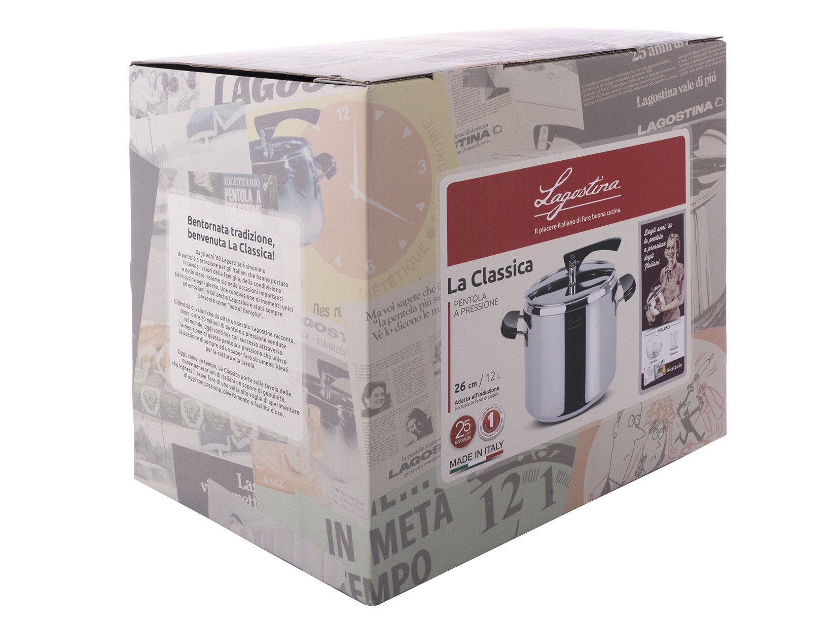 Amazon.com: Lagostina pressure cooker the classic with basket 12 l
