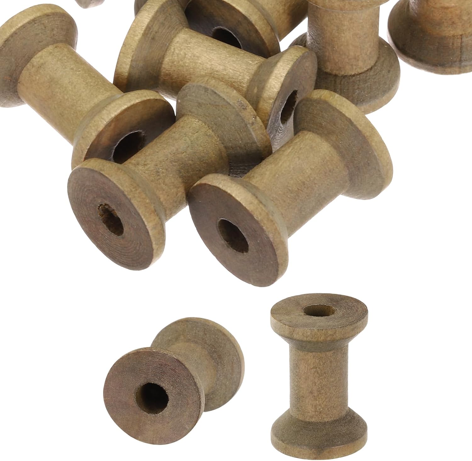 20 Pcs DIY Winding Spool Unfinished Bobbin DIY Thread Spools Handmade Winding Spool Weaving