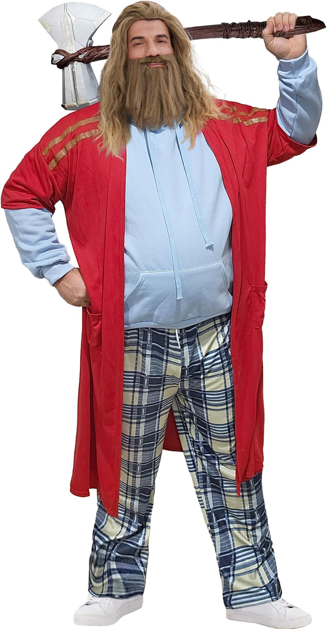 ArvilhillMens Halloween Fat Thor Costume Hoodie Coat Pants Cosplay Outfit (S-3XL)