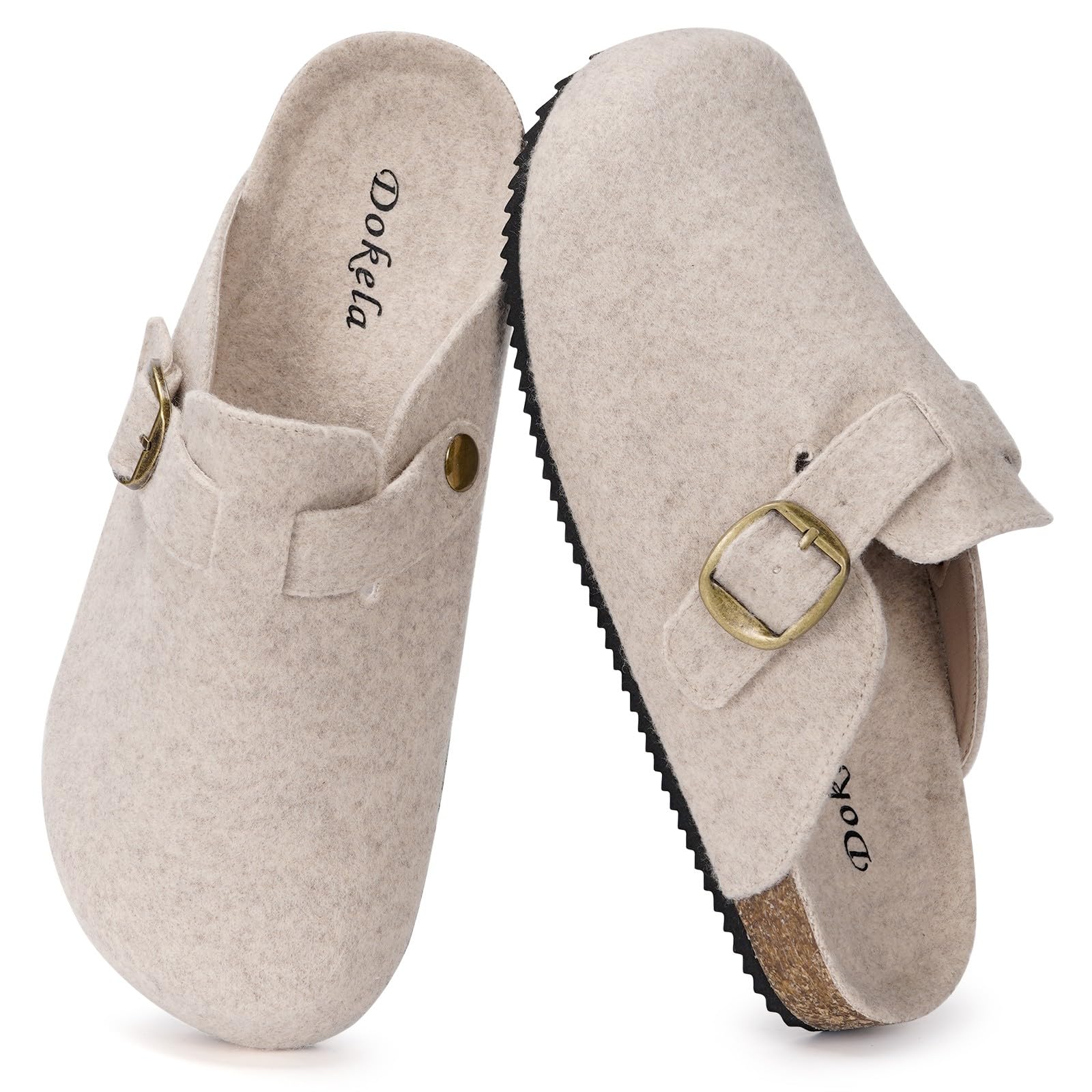 Pantofole in Feltro Donna Uomo Invernali Zoccoli e Sabot Chiuse con Comodo Caldo Antiscivolo Impermeabile Ciabatte Interno Esterno