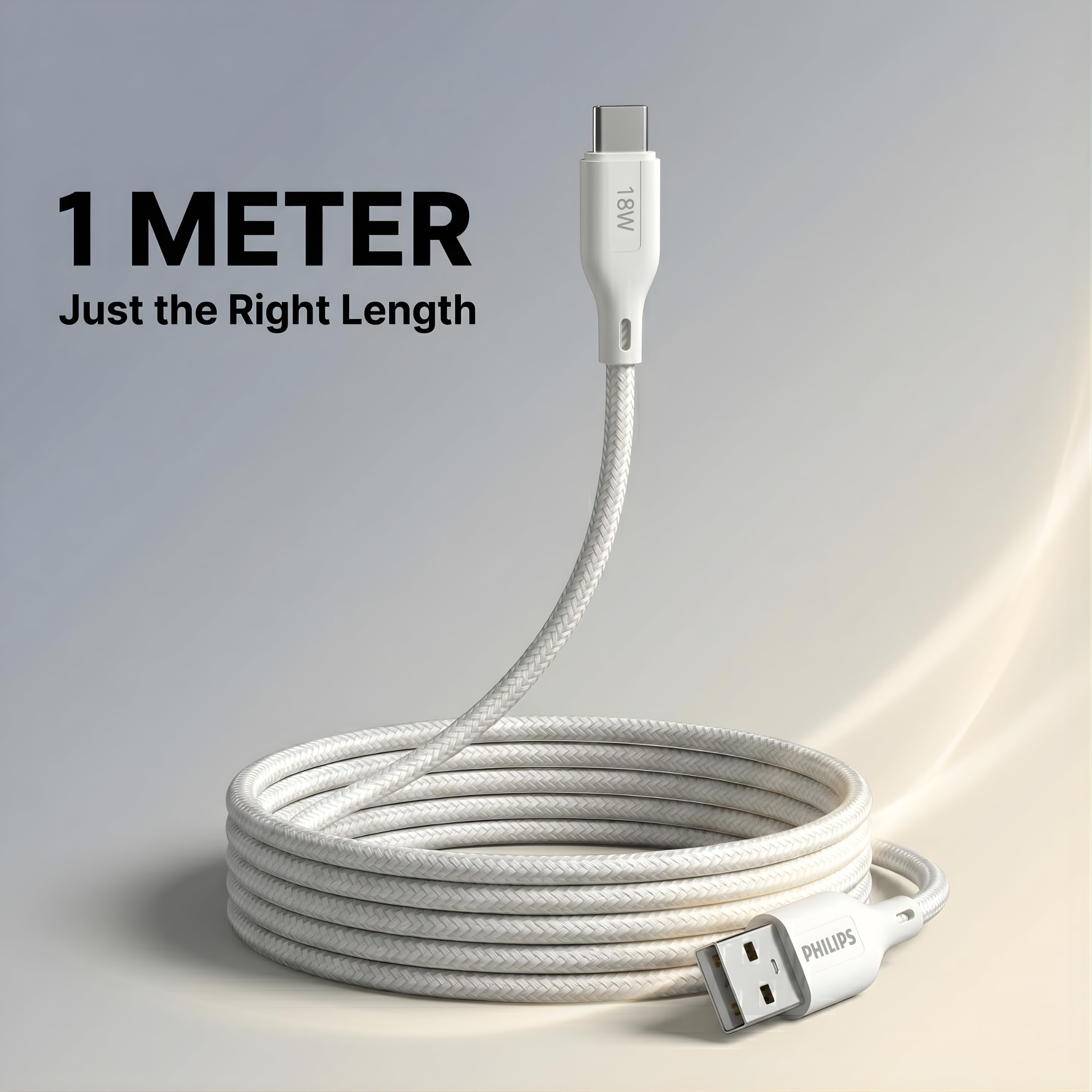 Philips USB-C Cable - Fast Charging & Data Transfer -5