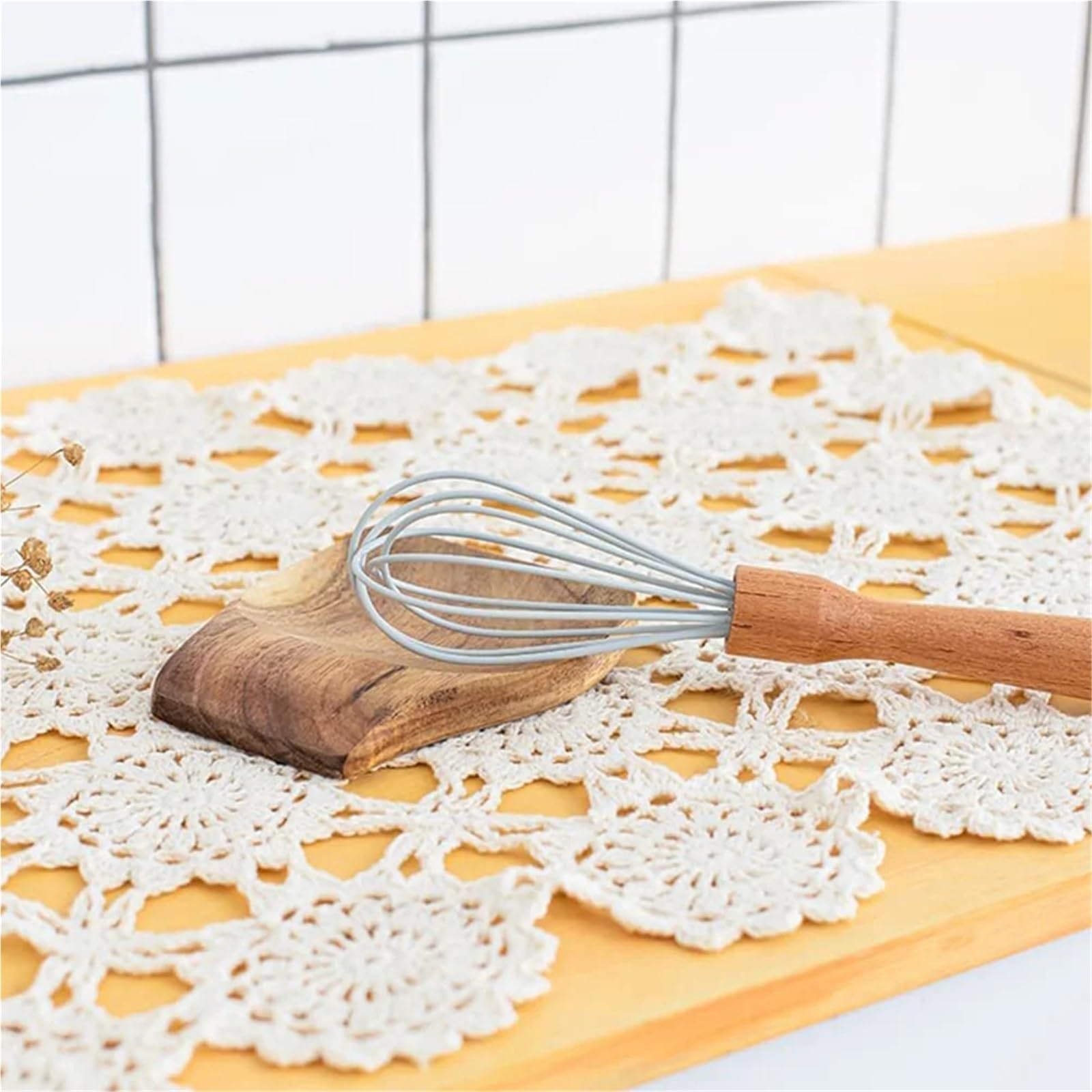 3 stücke Holz Löffel Rest Utensil Küche Schöpfkelle Rack Kochen Spatel Utensilien Halter für Kochlöffel, Schöpfkellen