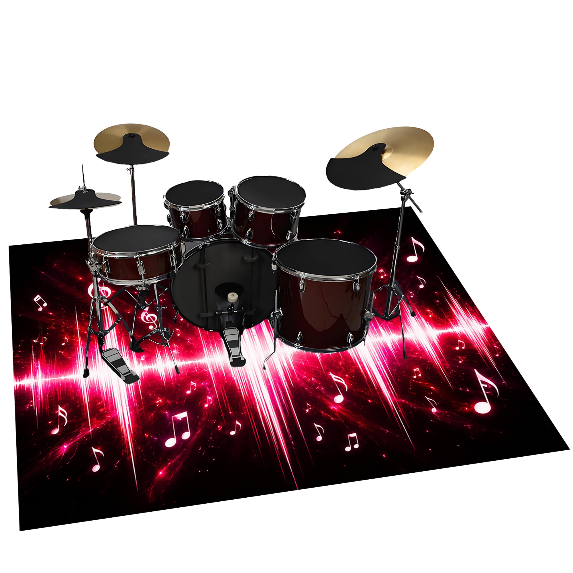 Tappeto per Batteria e Percussioni Tappeti Batteria 230 x 180 cm | Antiscivolo, Tappeto per Percussioni, Tappeti per Batterie Elettroniche Rullante Acustica Snare Drum Grancassa Strumenti