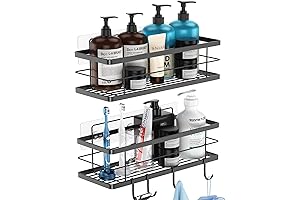 Raidley EasyMount Bathroom Storage Shelf - No Drilling Required