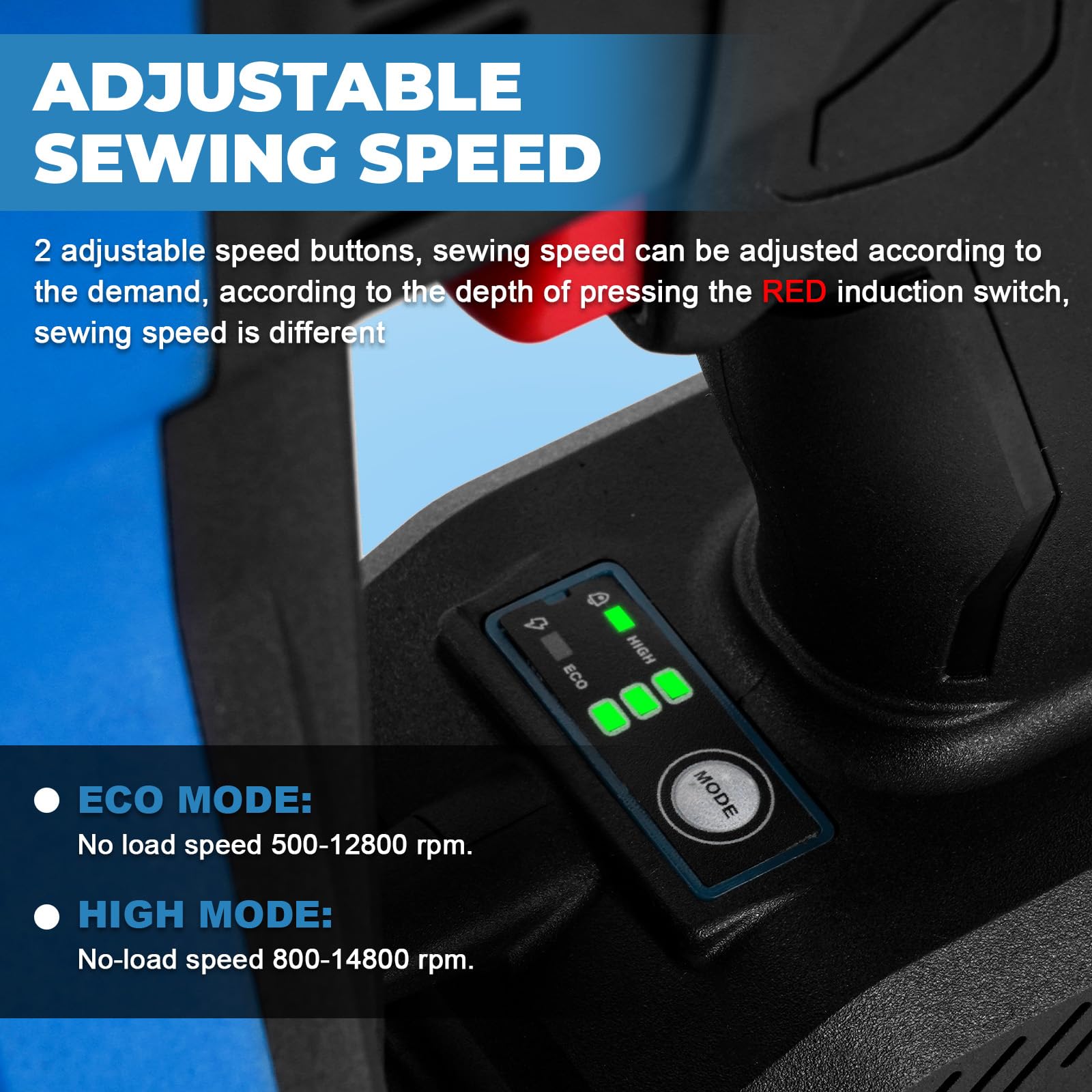 MXBAOHENG Cucitrice per sacchetti a velocità regolabile con 2 batterie 21 V Macchina per Cucire per Sacchetti di Borsa a batteria per Sacchi di Juta/Riso/Mangimi/Tela/Carta Kraft/Plastica intrecciato