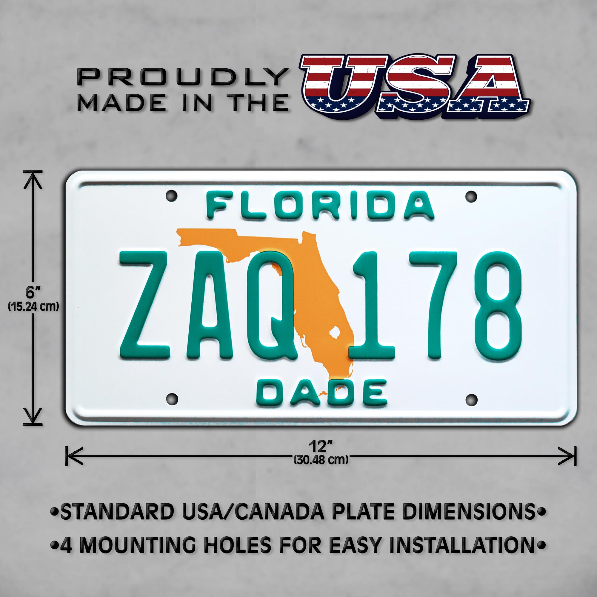 Miami Vice | AIF 00M | Metal Stamped License Plate - Foto 14