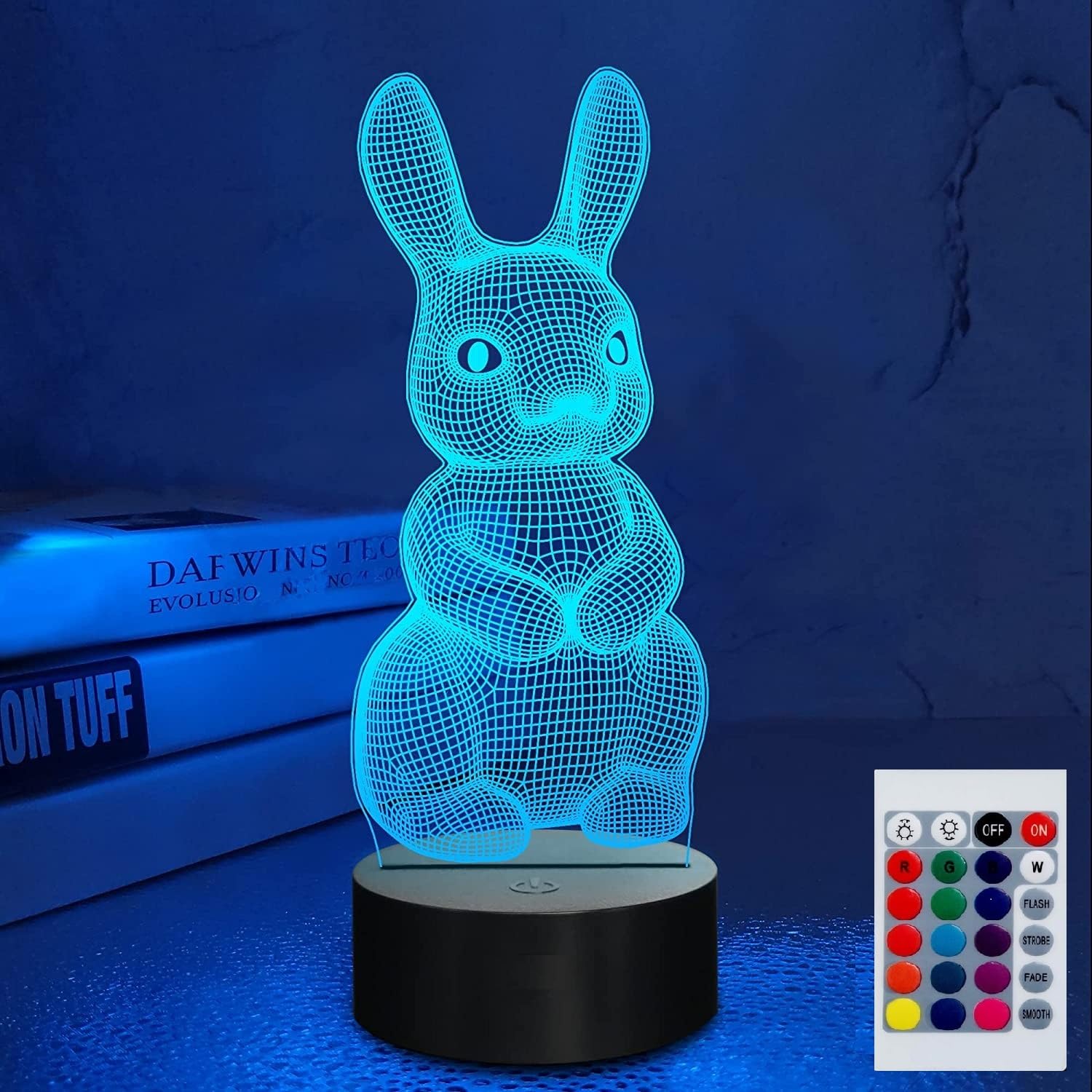 Superhongjihao Colorful Night Light For Kids 3D Kitten Led Lamp With Remote Control 16 Color Changing Xmas Birthday Gift For Child