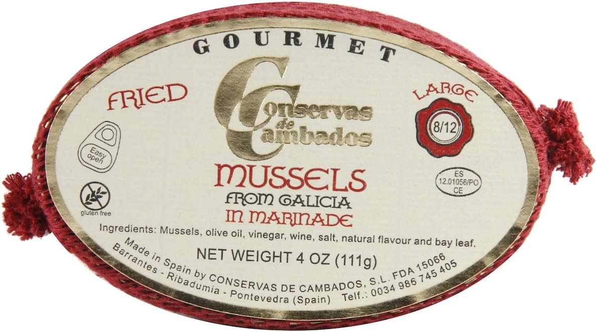 CONSERVAS DE CAMBADOS Mussels In Marinade, 111 GR