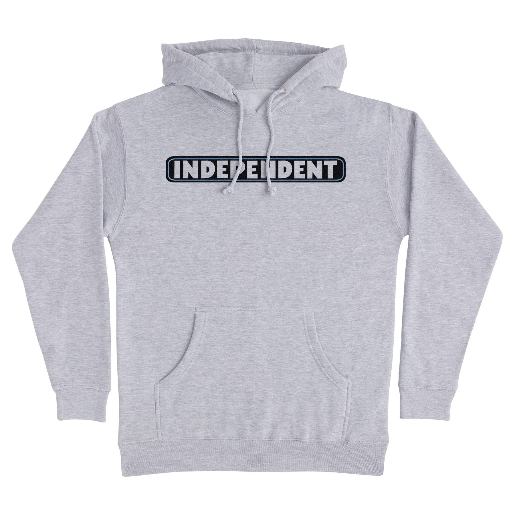 Truck Company Bar Logo P/O Hooded Heavyweight Sweatshirt Grey Hthr Lg Mens