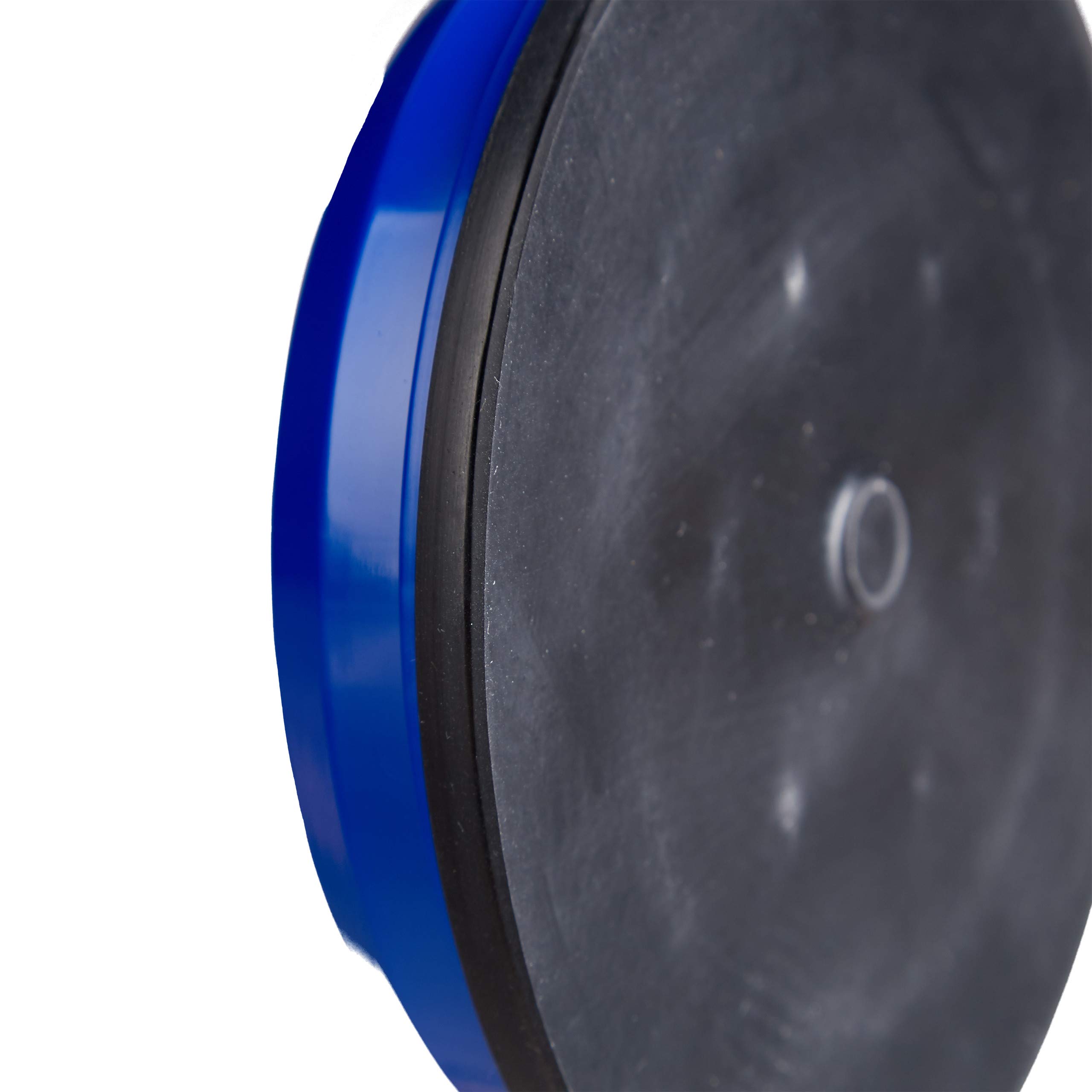 Relaxdays Ventosa di Sollevamento Doppia, Set da 2, Alzavetri, Piastrelle & Pannelli, Max. 80 kg, Ø 12 cm, Blu