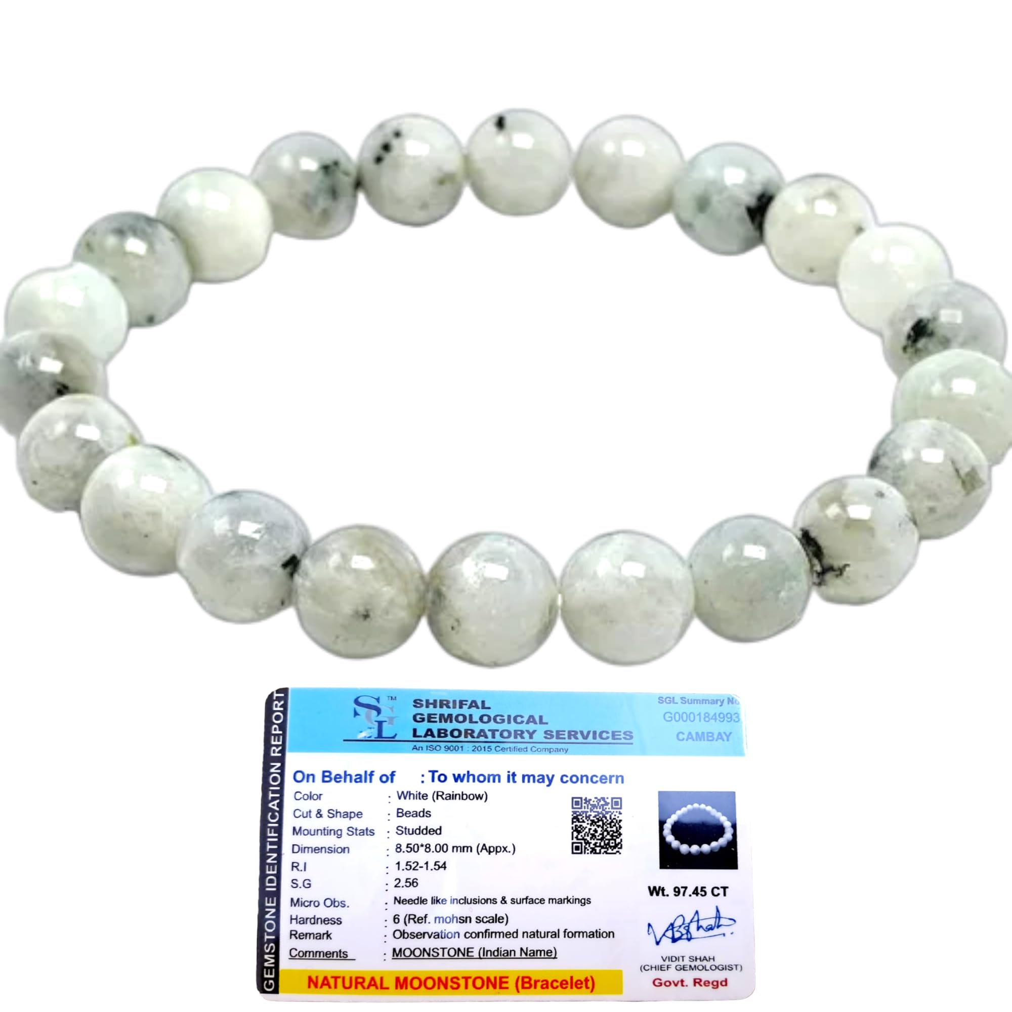 Divine Spirituals Natural Rainbow Moonstone Bracelet Lab-Certified AAA Grade 8mm Stretchable Original Unisex Bracelet For Crown Chakra, Inner Peace, Manifestation & Healing (B0CZ96958Y) Amazon Price History, Amazon Price Tracker