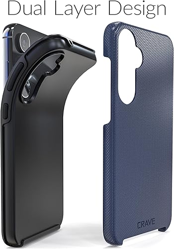 Miniatura 4 de Crave Para Samsung Galaxy S23 FE Caso, Funda De Doble Capa De Protección A Prueba De Golpes Para Samsung Galaxy S23 FE (6.4 Pulgadas) - Azul Marino
