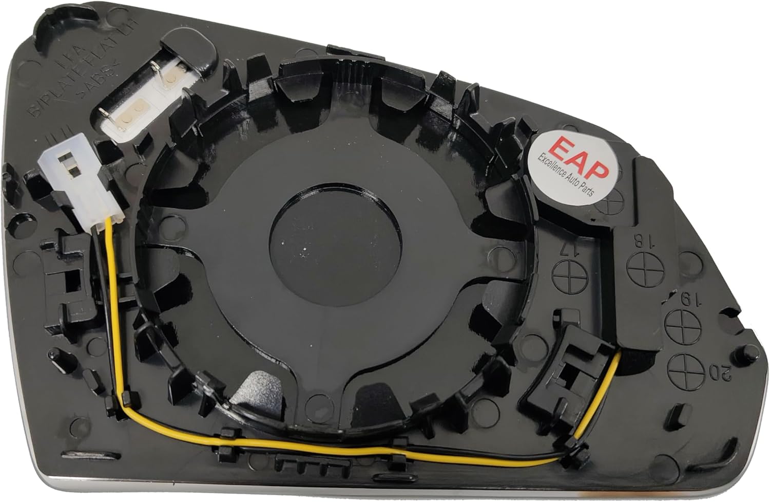 EAP Driver Side Mirror Glass Compatible With Hyundai Sonata 2015-2017 (Does Not Fit Sonata Hybrid), Heated With Blind Spot, 87611C2010