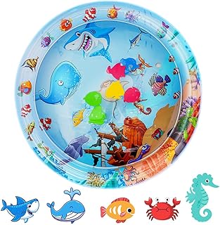 OSDUE Water Sensor Play Mat for Cats, Leak-Proof Water Play Mat for Cats, Interactive Cat Toy, Pet Water Bed for Indoor and Outdoor Use, Sleeping Comfort for Sofas, Tile (Shark) product image