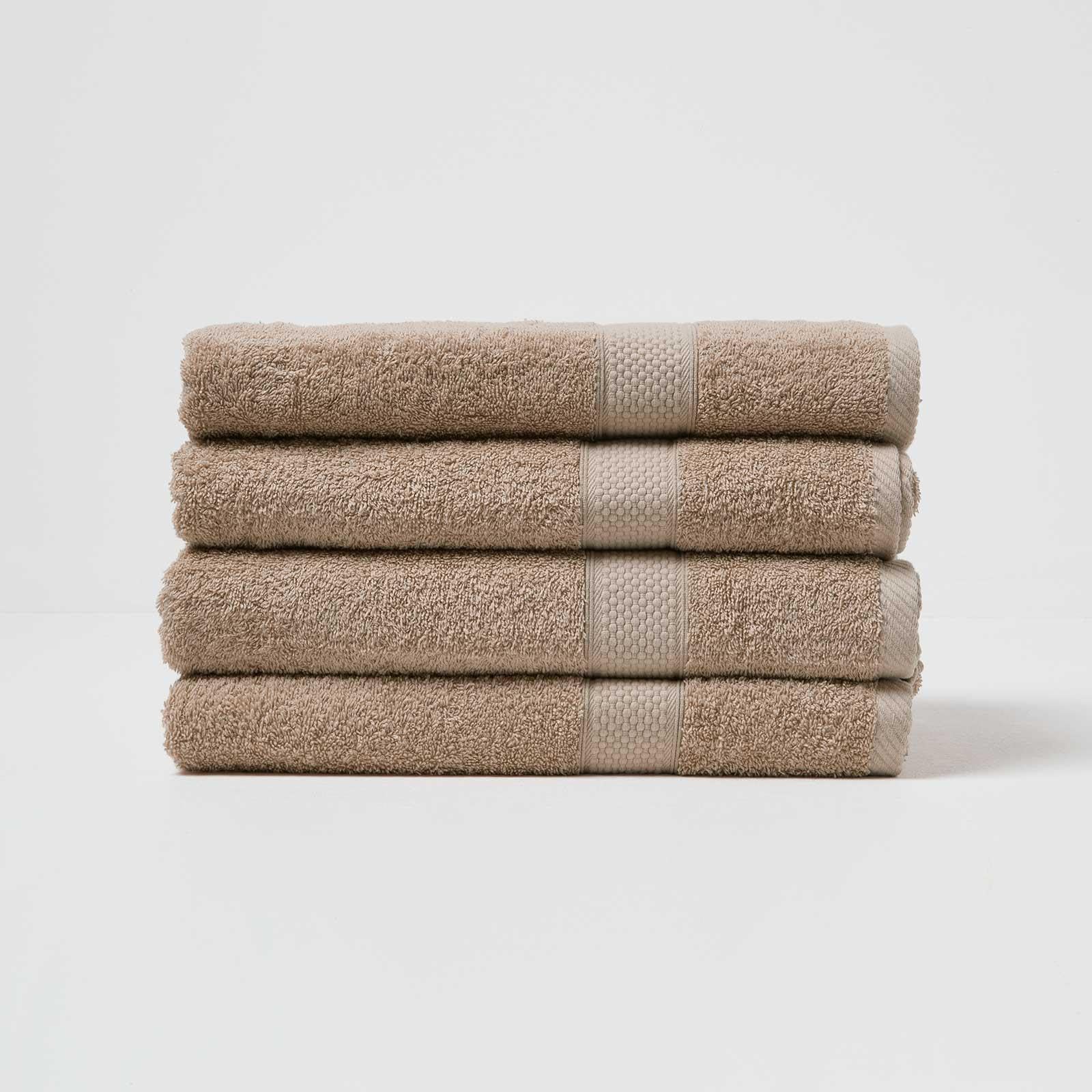 HOMESCAPES Light Blue Turkish Cotton Set of 4 Face Cloths Flannel Super Soft Thick & Absorbent 500 GSM Towel Heavy Weight for everyday Luxury — view 164