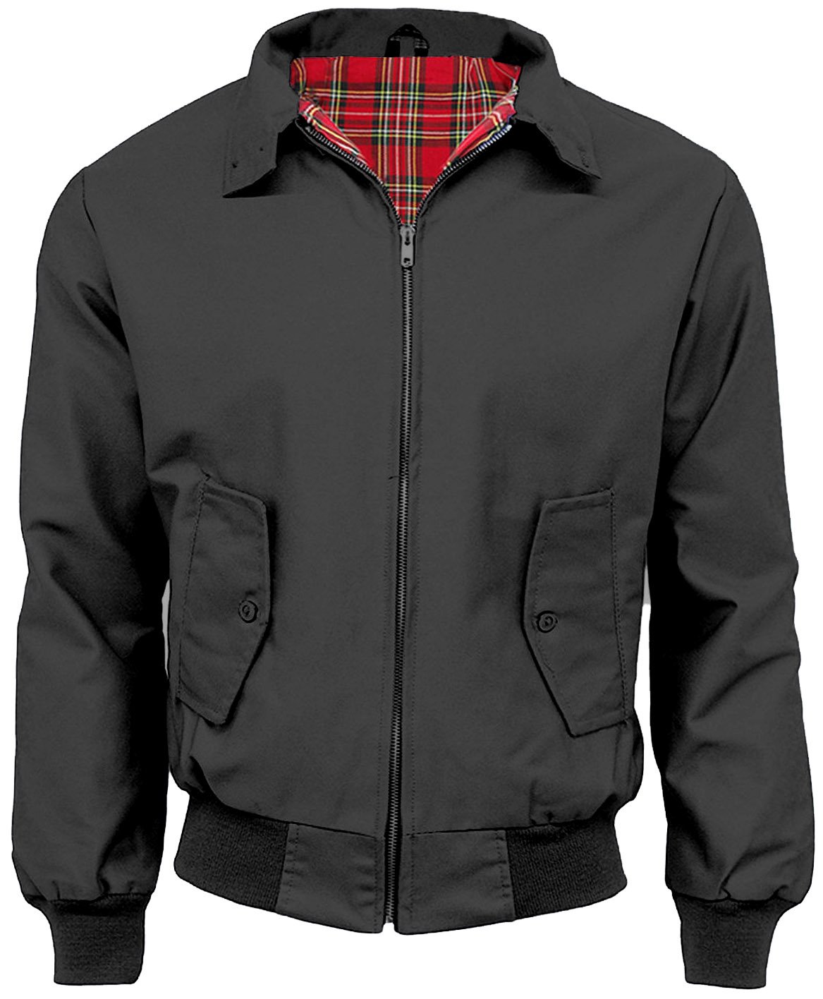 Coolandnew Black/Green/Beige Classic Harrington Jackets - Made In The Uk - Charcoal - Xl