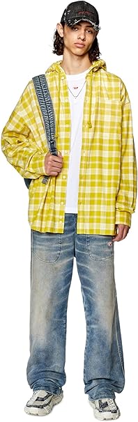 Amazon.co.jp: (ディーゼル) DIESEL メンズ シャツ チェック柄