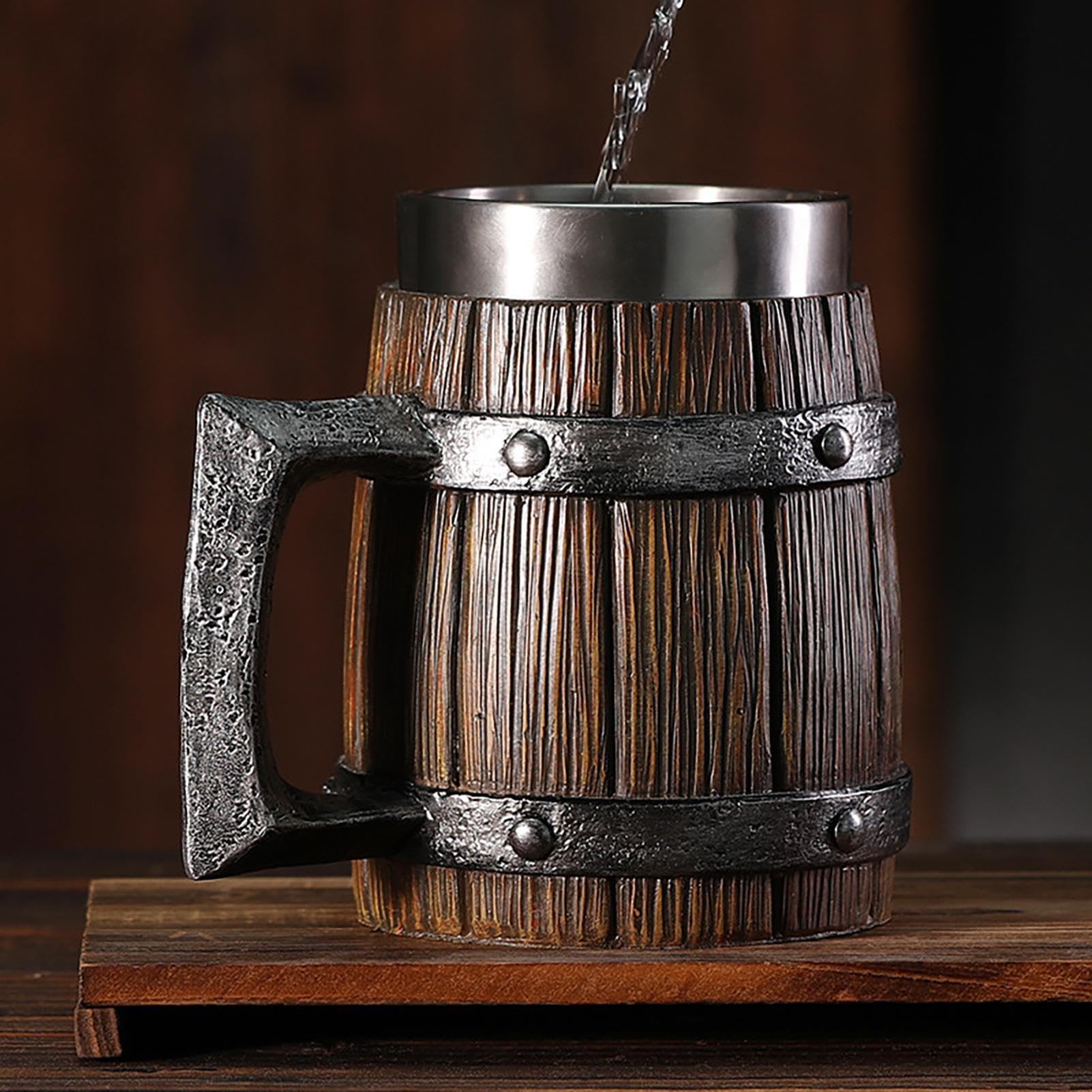 まいまい　ビール　名古屋帯　ビアジョッキ　　黒 Amazon.co.jp: ビアジョッキ 海賊ジョッキ 600ml ビールジョッキ