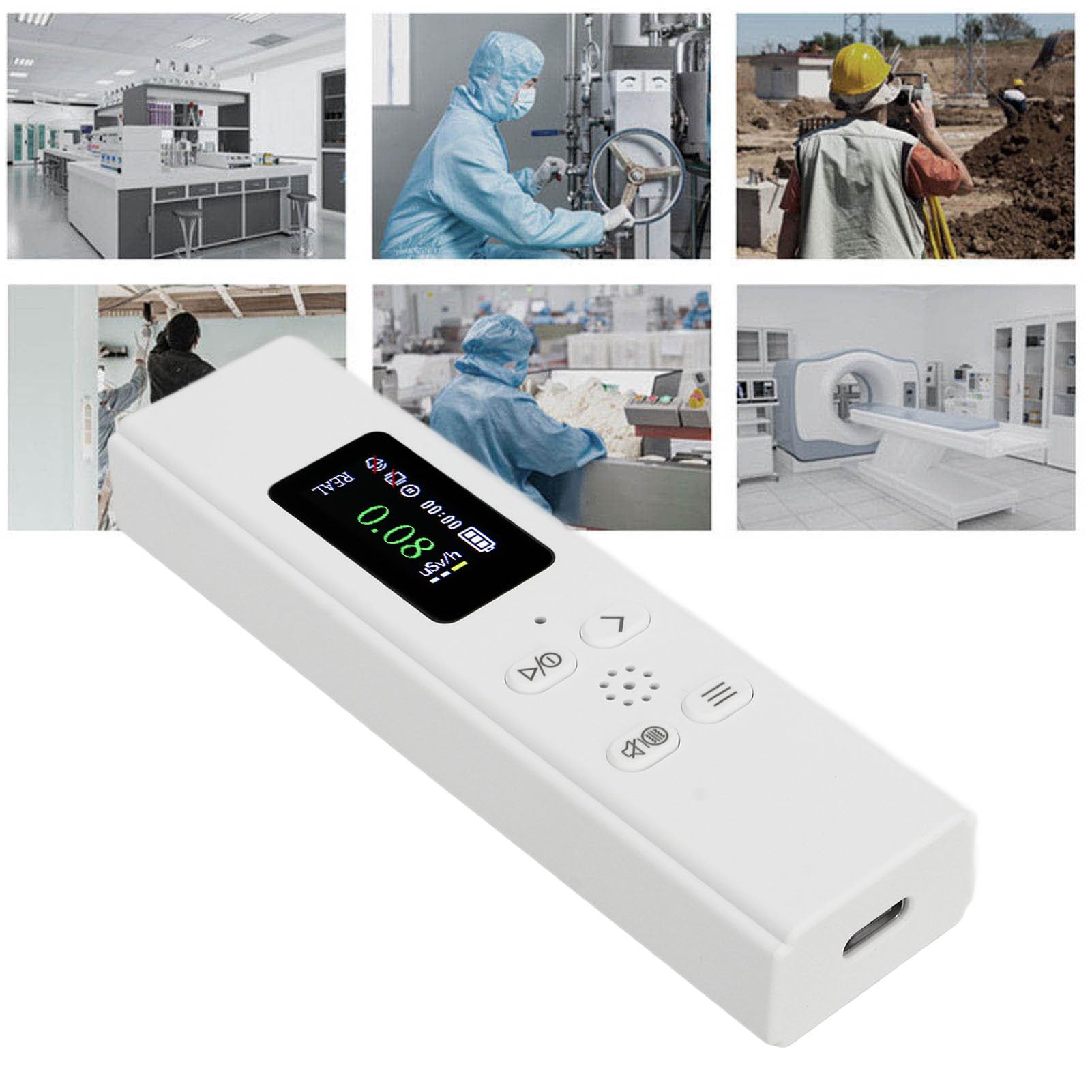 Detector de Radiación Nuclear, Contador Geiger, Dosímetro Personal, Respuesta Rápida, Monitor de Radiación Portátil, Alimentado por Batería