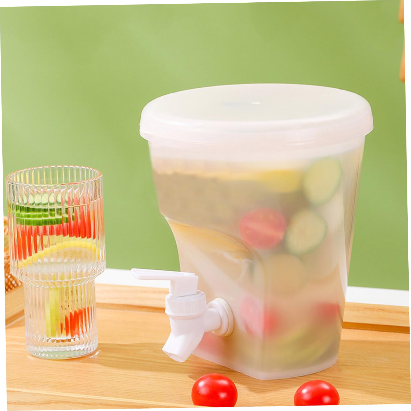Dispenser bevande trasparente 1,5 litri con rubinetto brocca per acqua