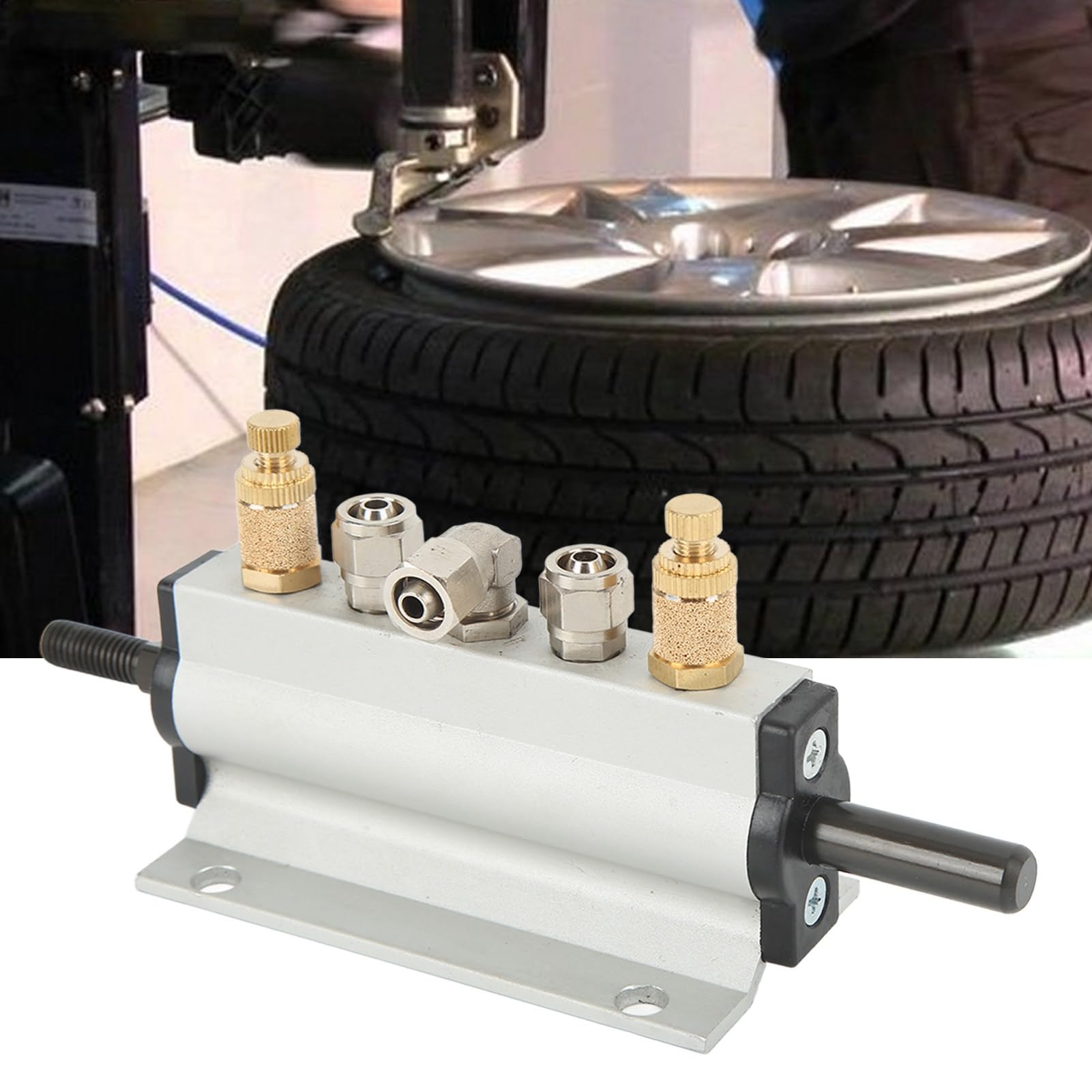 Válvula de Control de Aire de neumáticos 1 PC, válvula de Pedal del pie, válvula de Control de Aire de Pedal del automóvil de la máquina de Aluminio de Aluminio.