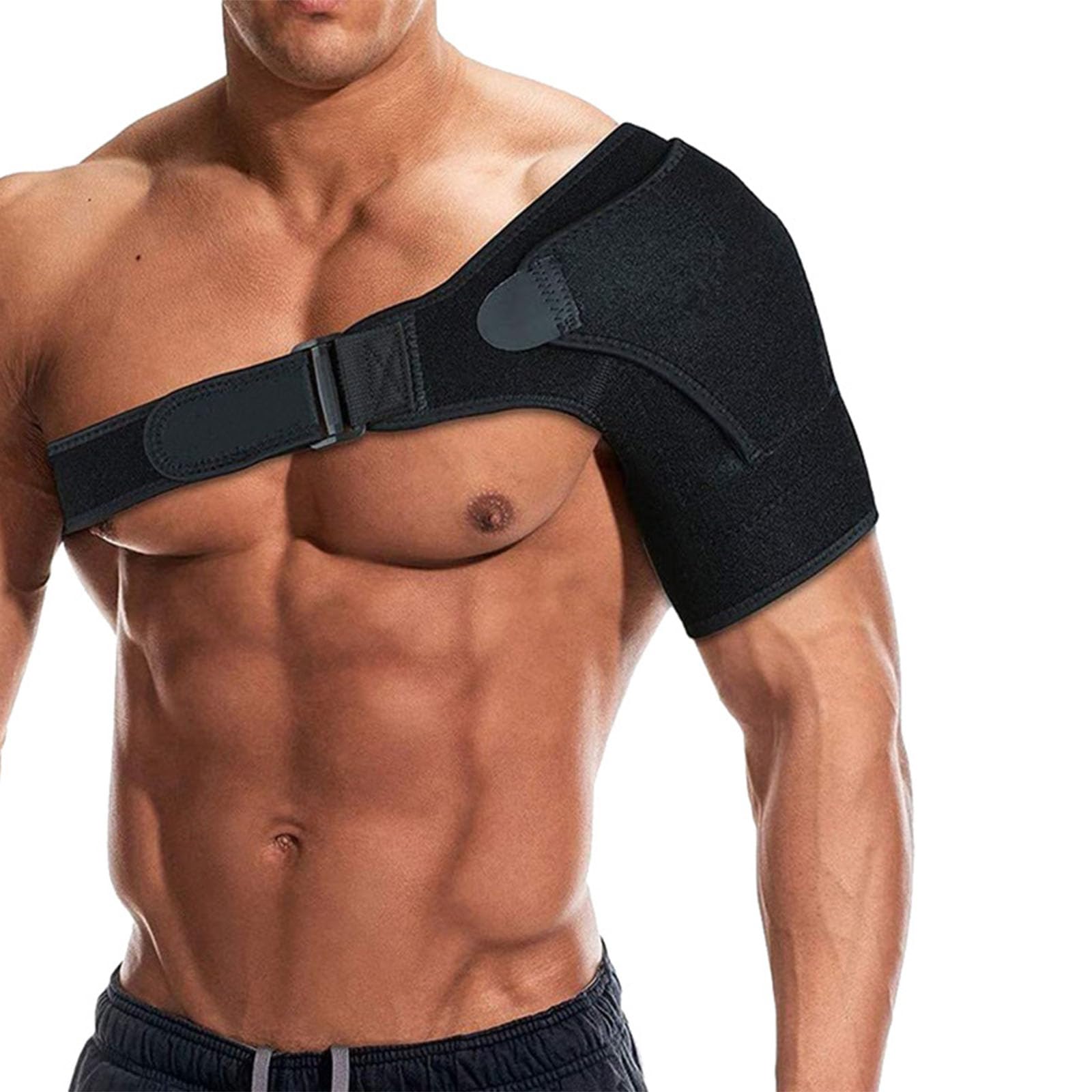 Compression Shoulder Brace Adjustable Stability Sleeve Wrap for Torn Rotator Cuff Professional Rotator Cuff Support Brace for Pain
