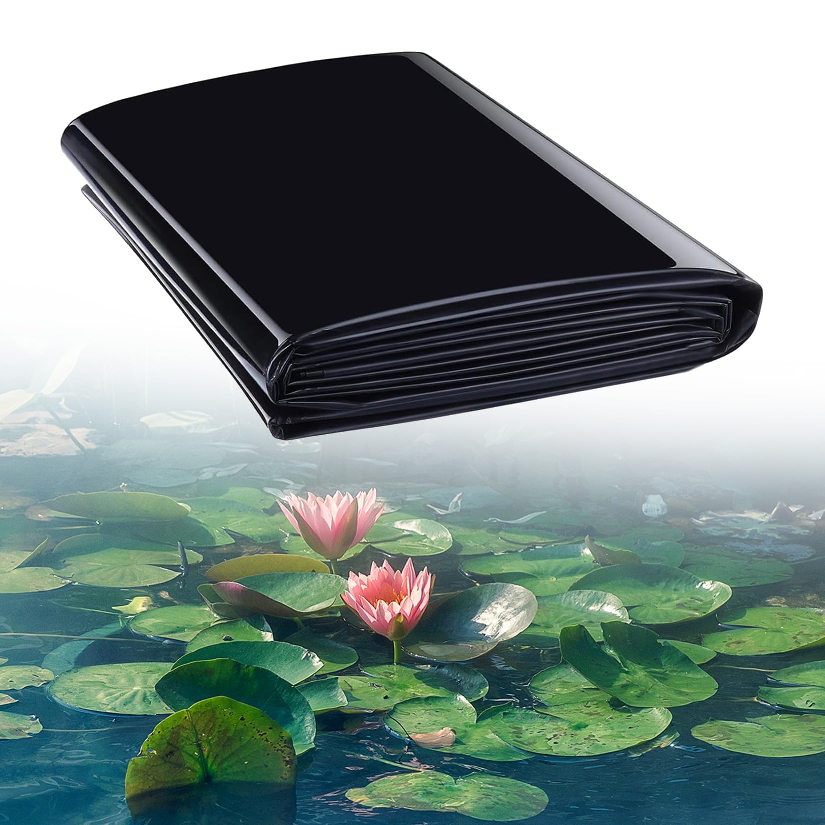 Telone resistente per piscine e giardini, rivestimento in PVC, 9 x 12,5 m, impermeabile, per fontane, torrenti e cascate, copertura esterna