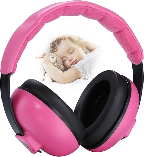 B BOCHAMTEC Auriculares con cancelación de ruido para bebés y niños pequeños, de 3 a 24 meses