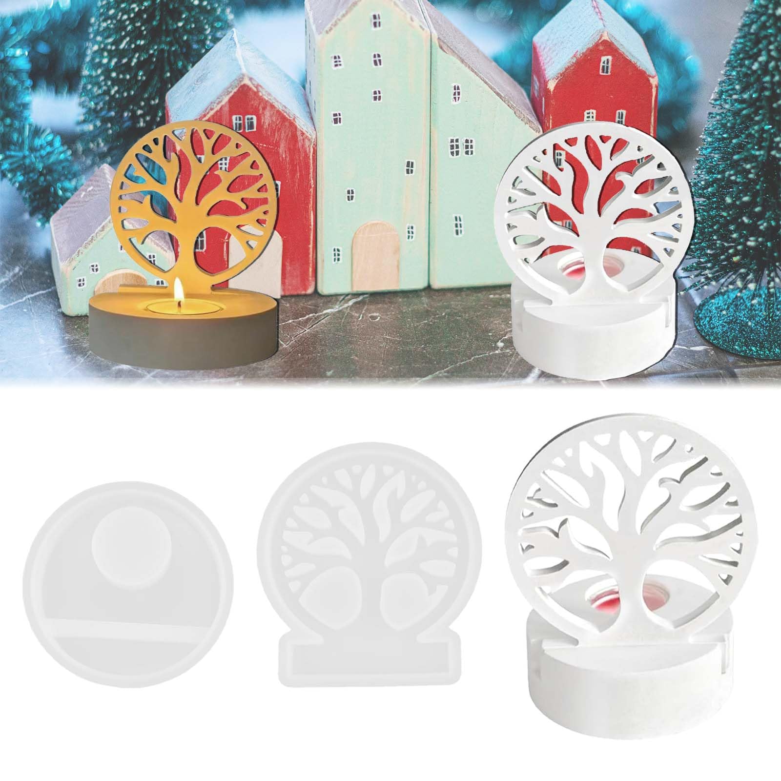 TREABEAR Moule En Silicone Pour Sapin De Noël Avec étoiles, Moules En