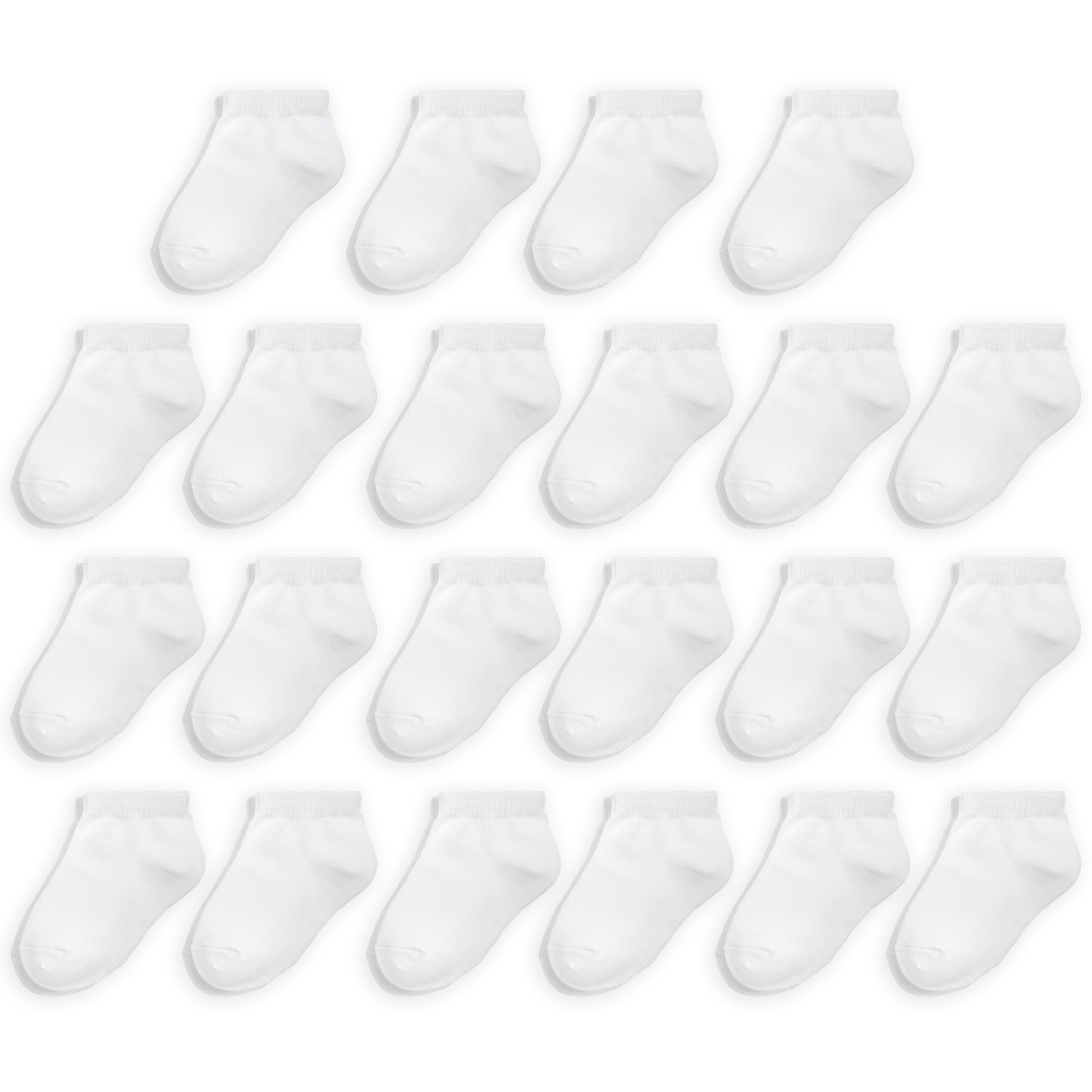 Fruit of the Loom Baby 22-Pack Grow & Fit Flex Zones Low Cut Stretch Socks - Unisex, Girls, Boys