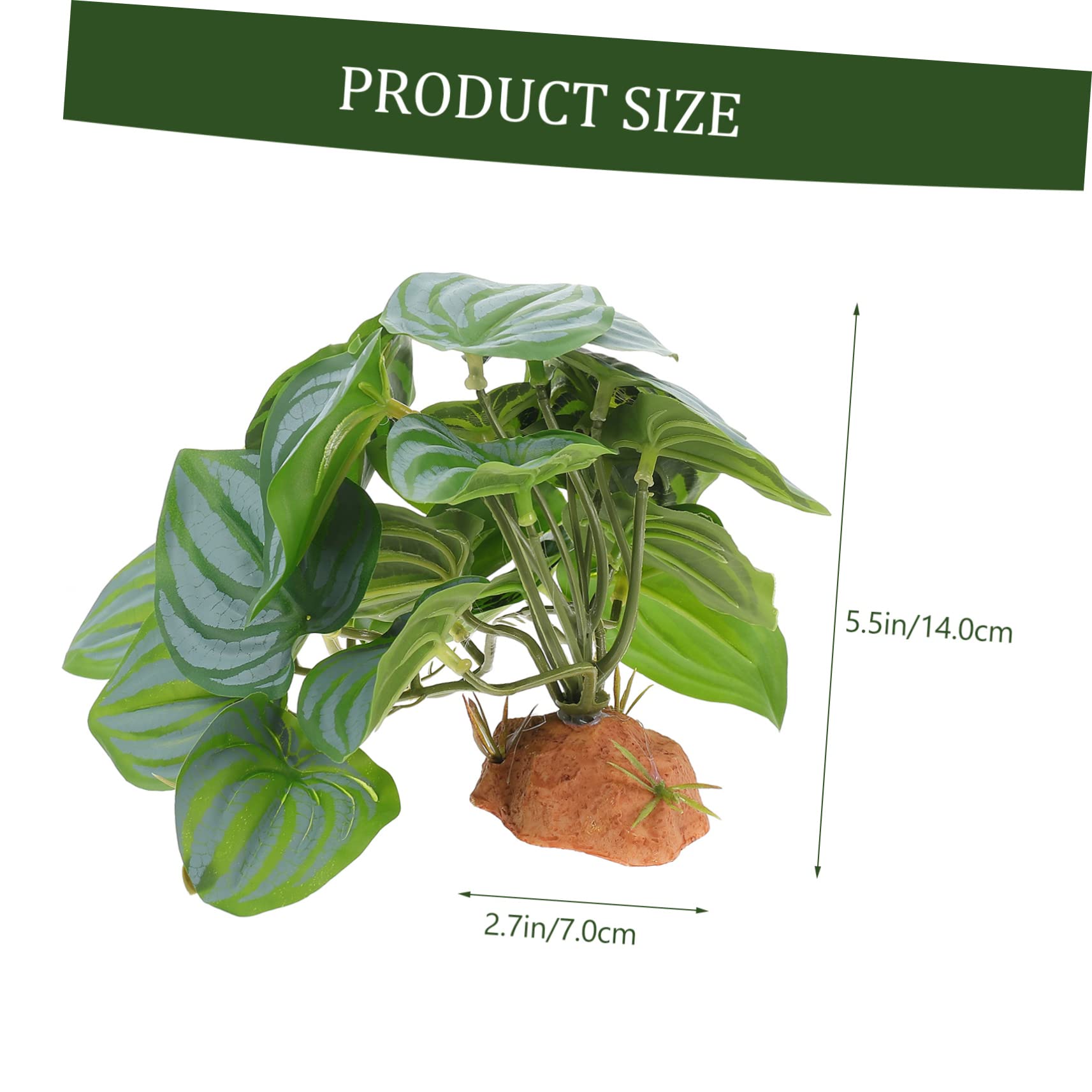 ifundom Artificial Reptile Plants for Terrarium Decor Vivid Landscape Accessories for Reptile Tanks for Snakes Lizards Turtles and Amphibians Easy to Install Decor