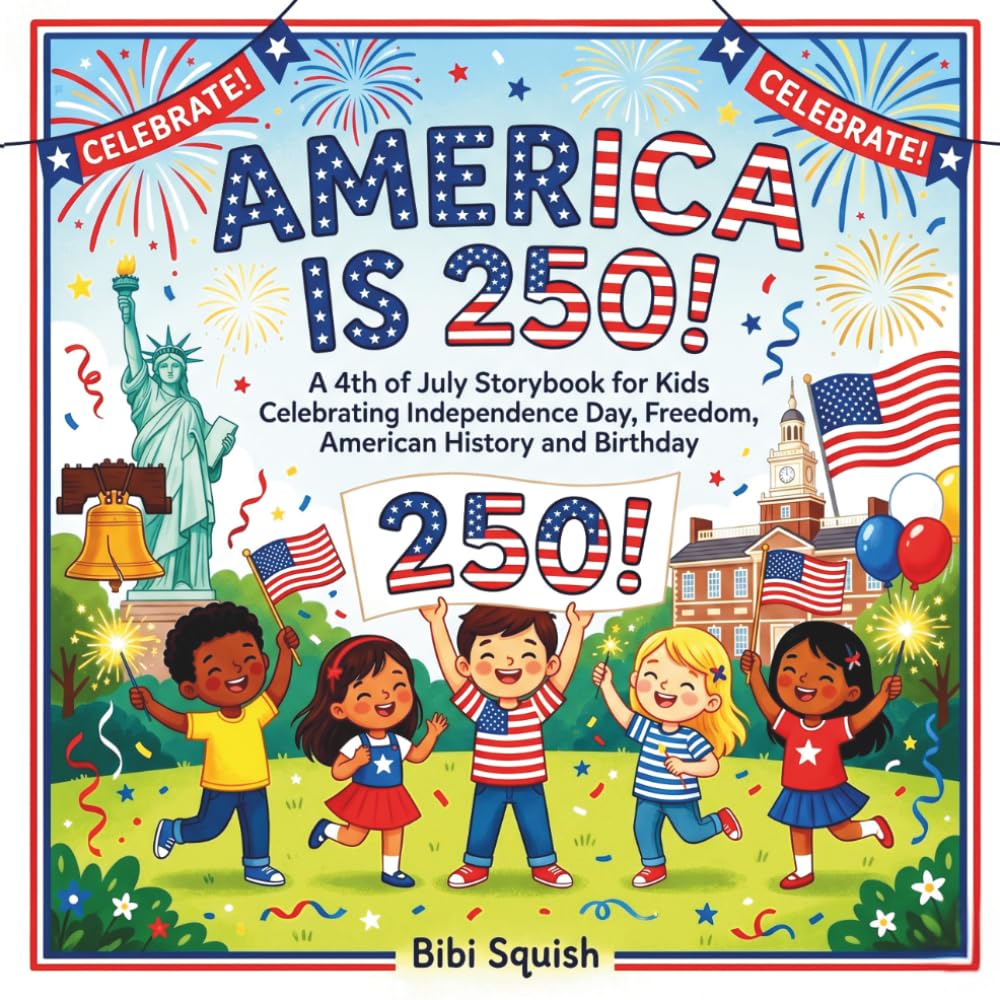 America Is 250!: A 4th of July Storybook for Kids Celebrating Independence Day, Freedom, American History and Birthday