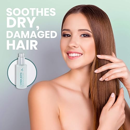 Miniatura 4 de VitaOil - Suero de biotina capilar para el crecimiento del cabello, suero para pérdida de cabello para volumen, también contiene aceite de argán,