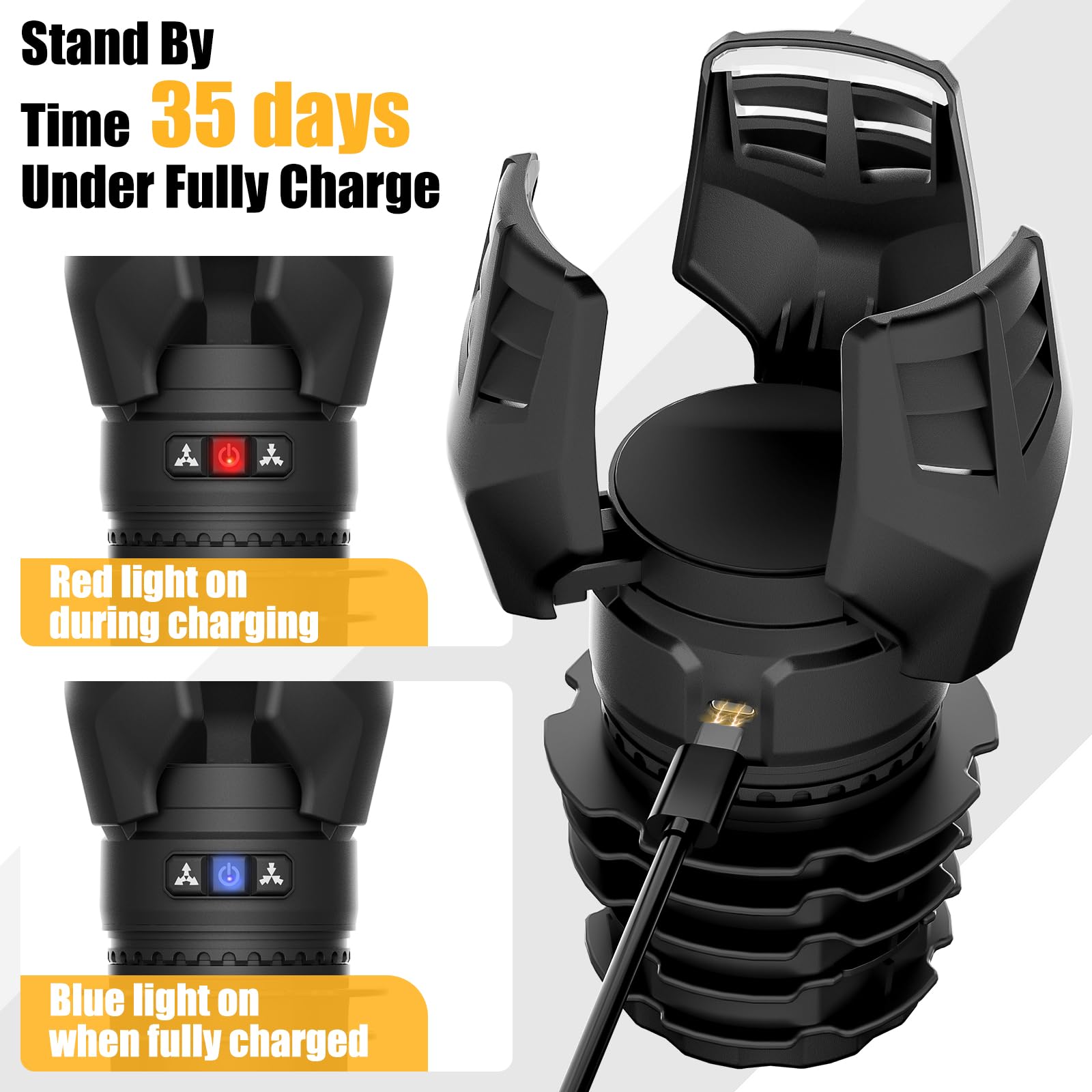 Electric Cup Holder Expander for Car, Vehicle Cup Holder Organizer with Adjustable Cup Body, Car Cupholder Adapter Compatible with Stanley, Yeti, Hydro Flask Large Bottles, Mugs & Cups
