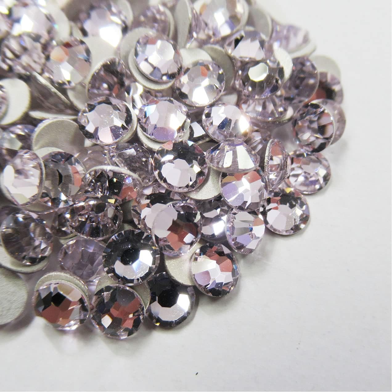 1440 Pieces SS5 Preciosa Maxima Czech Crystal Flat Back 438 11 615, Rhinestones for Crafts, Pale Lilac